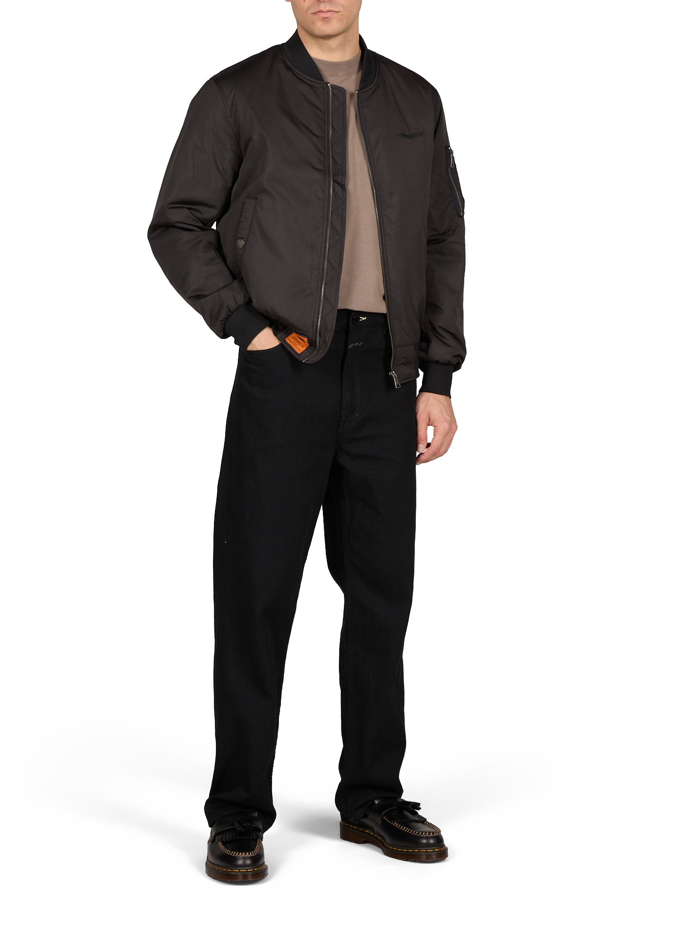 Bomber Max broderie logo sur poitrine BOMBERS ORIGINAL Noir