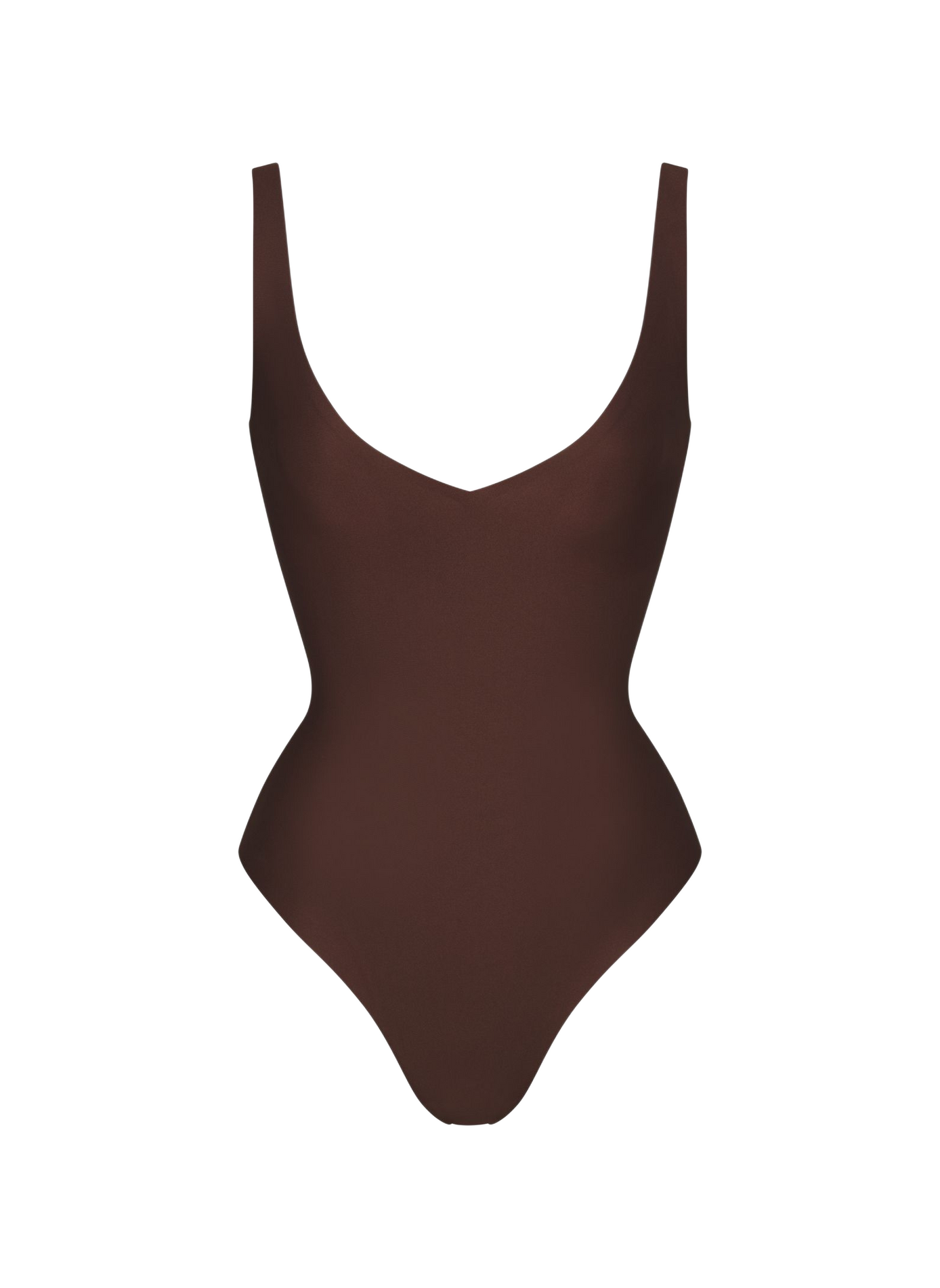 Adjustable strap solid bodysuit SKIMS Brown