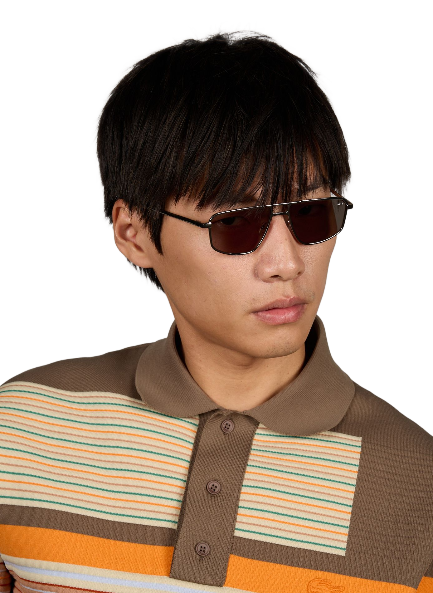 Sunglasses with thin acetate arms AY STUDIOS Silver