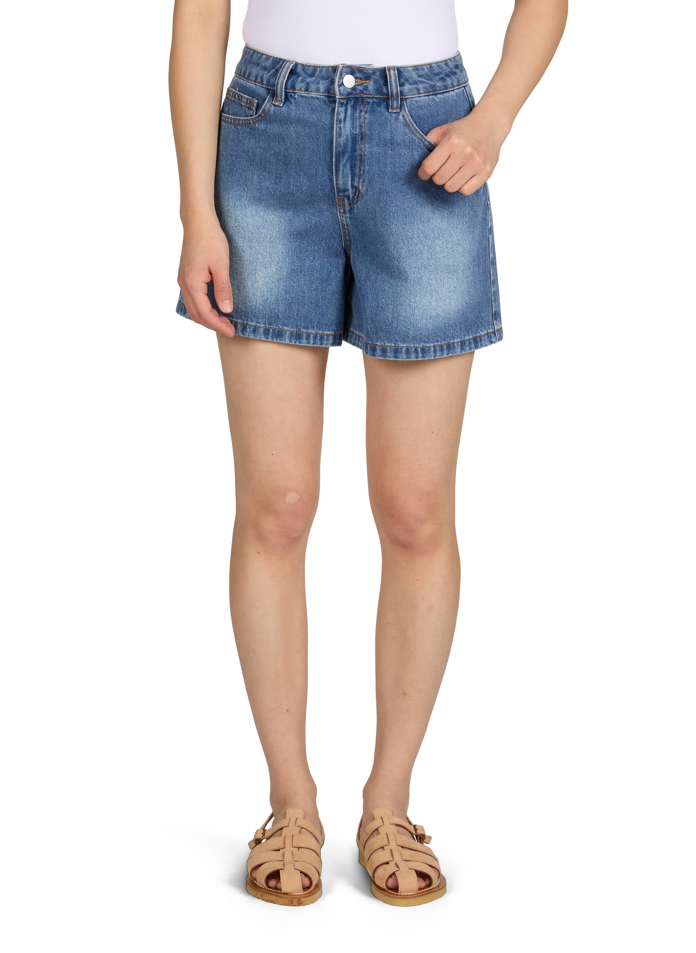 Andrea short in cotton denim OBJECT Blue