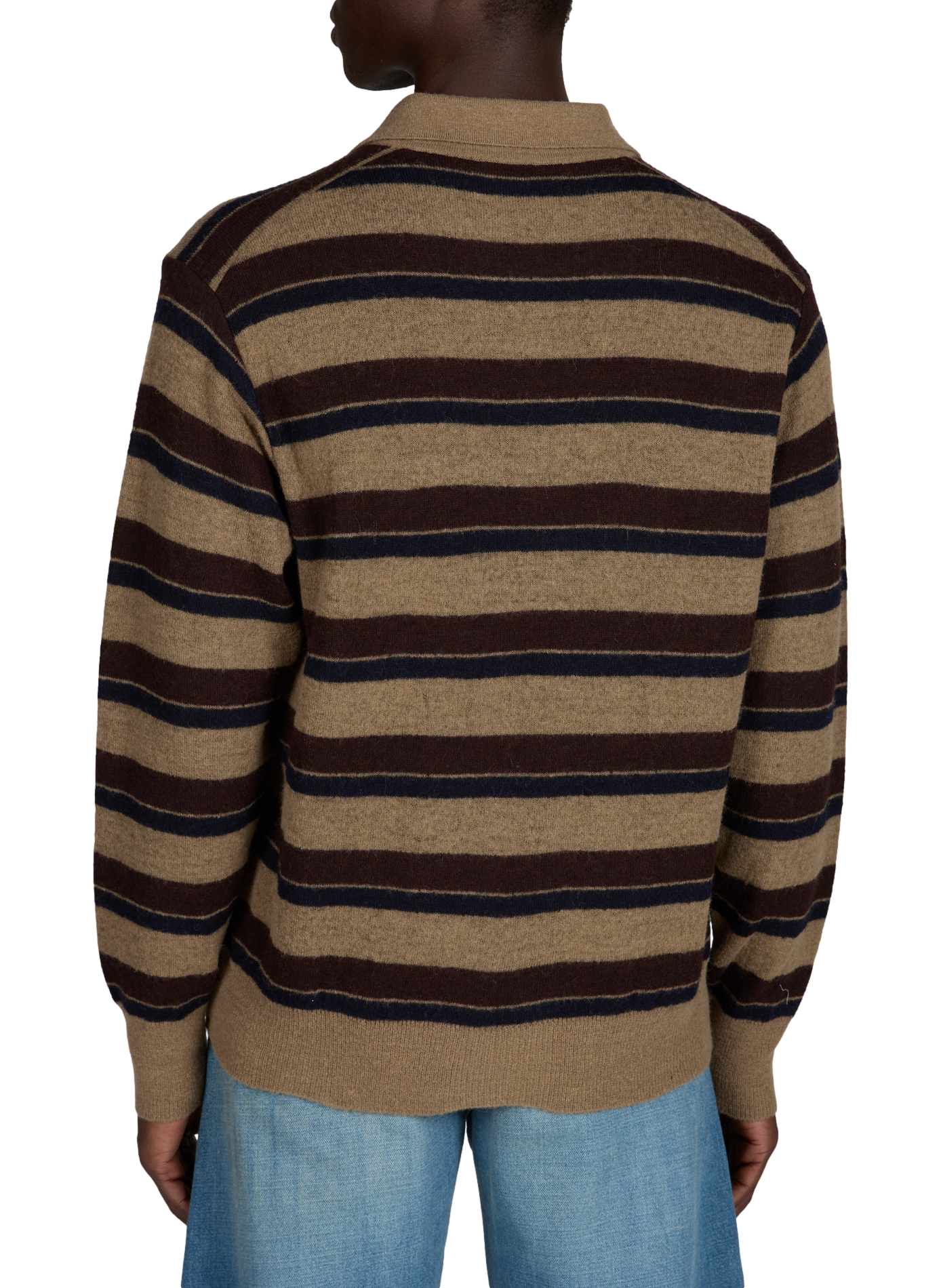 Jersey a rayas horizontales de lana mezclada SSSTEIN Multicolor