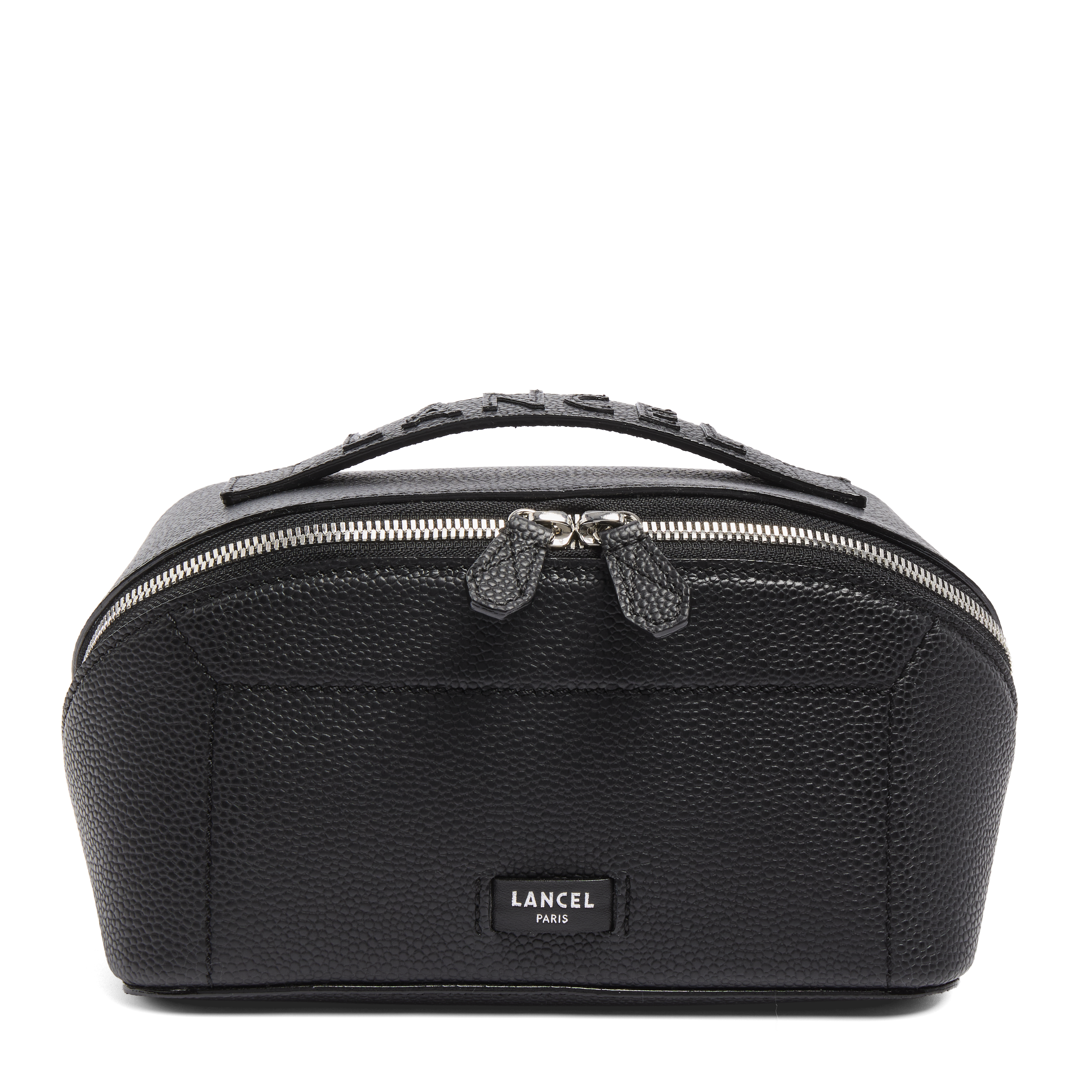 Trousse de toilette ninon de lancel en cuirs de vachette graine & lisse LANCEL Noir