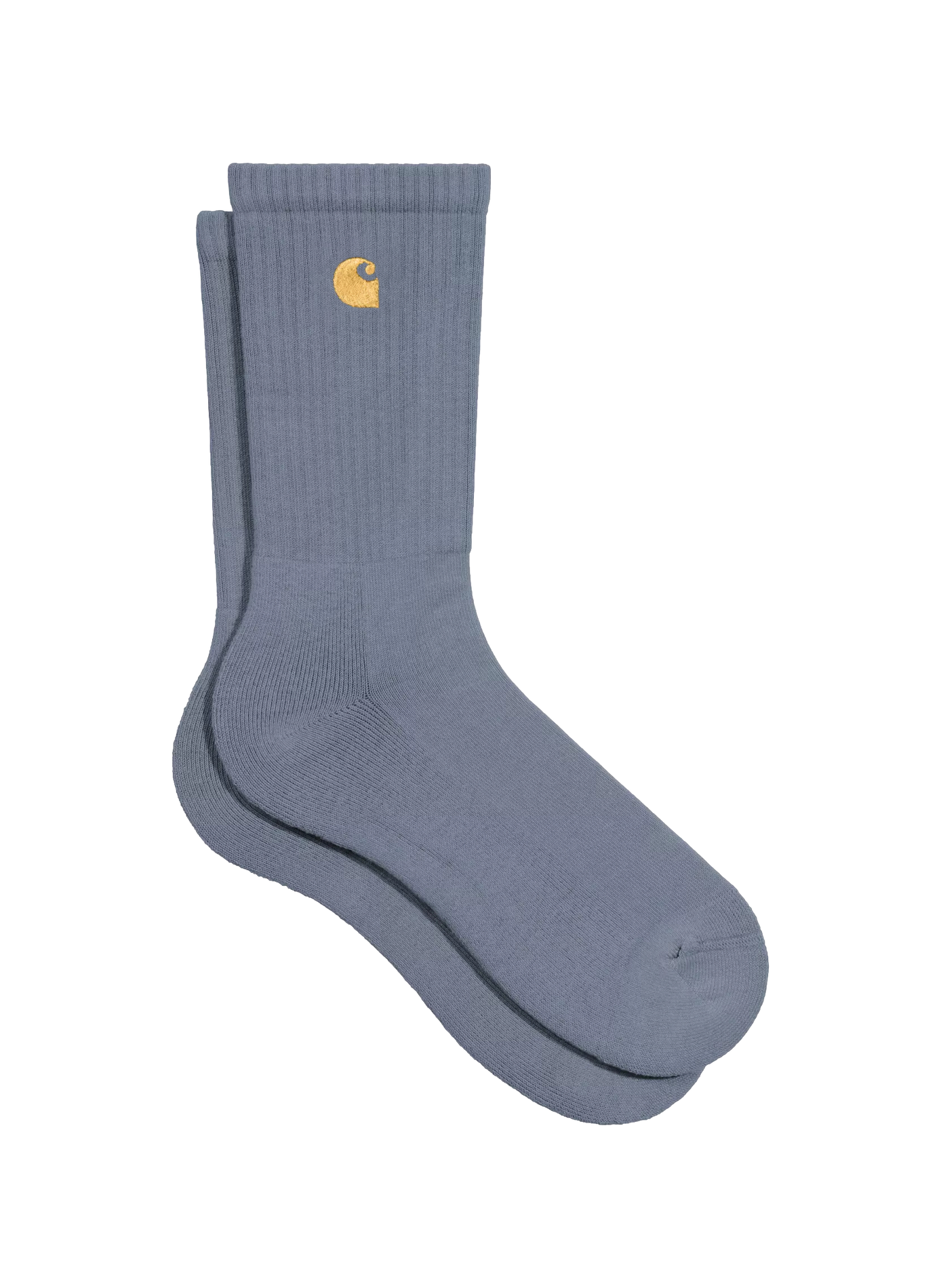 Calcetines medianos con bordado de logotipo en mezcla de algodón CARHARTT WIP Azul