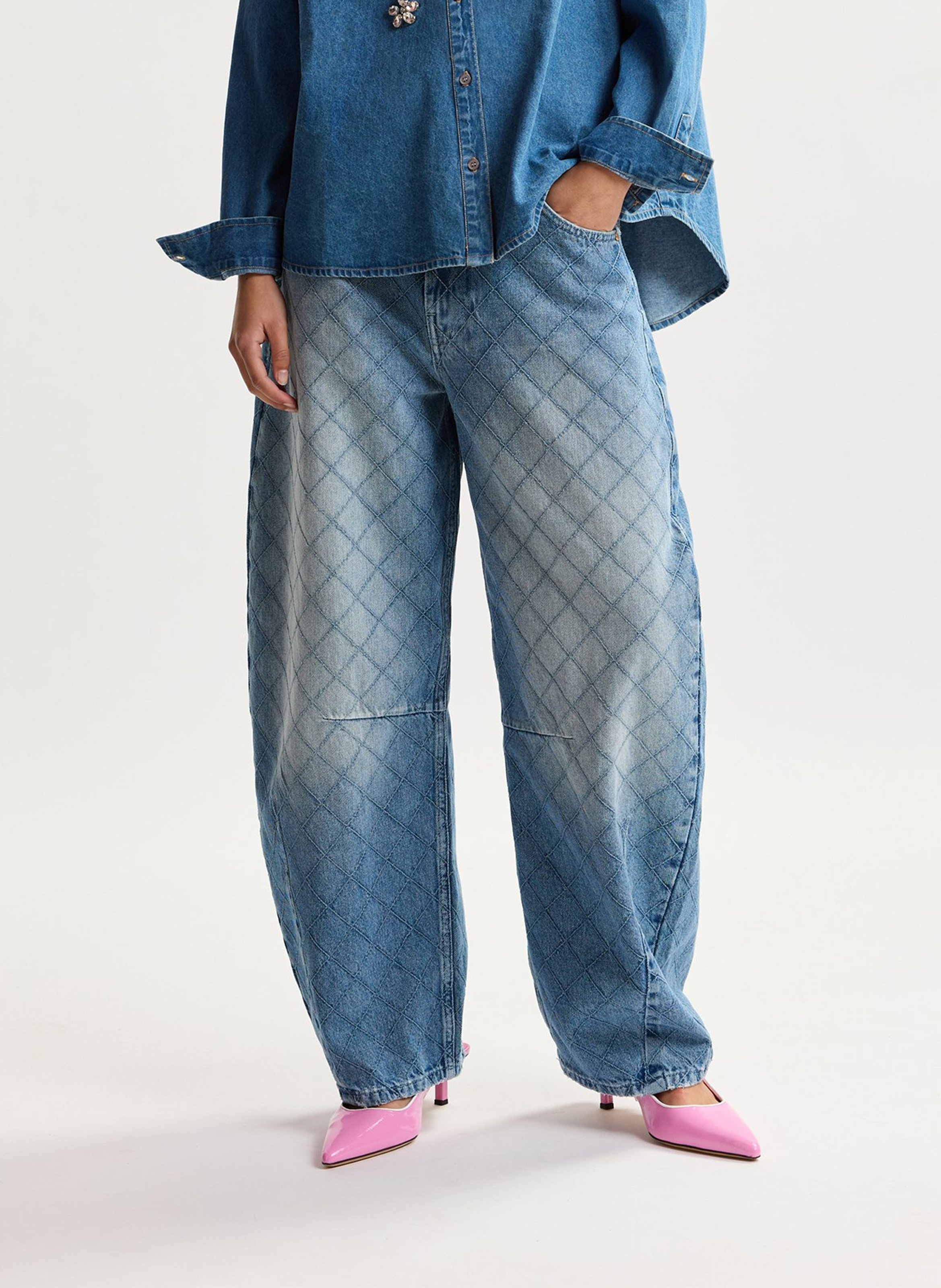 Jean barrel en coton katsu ESSENTIEL ANTWERP Bleu