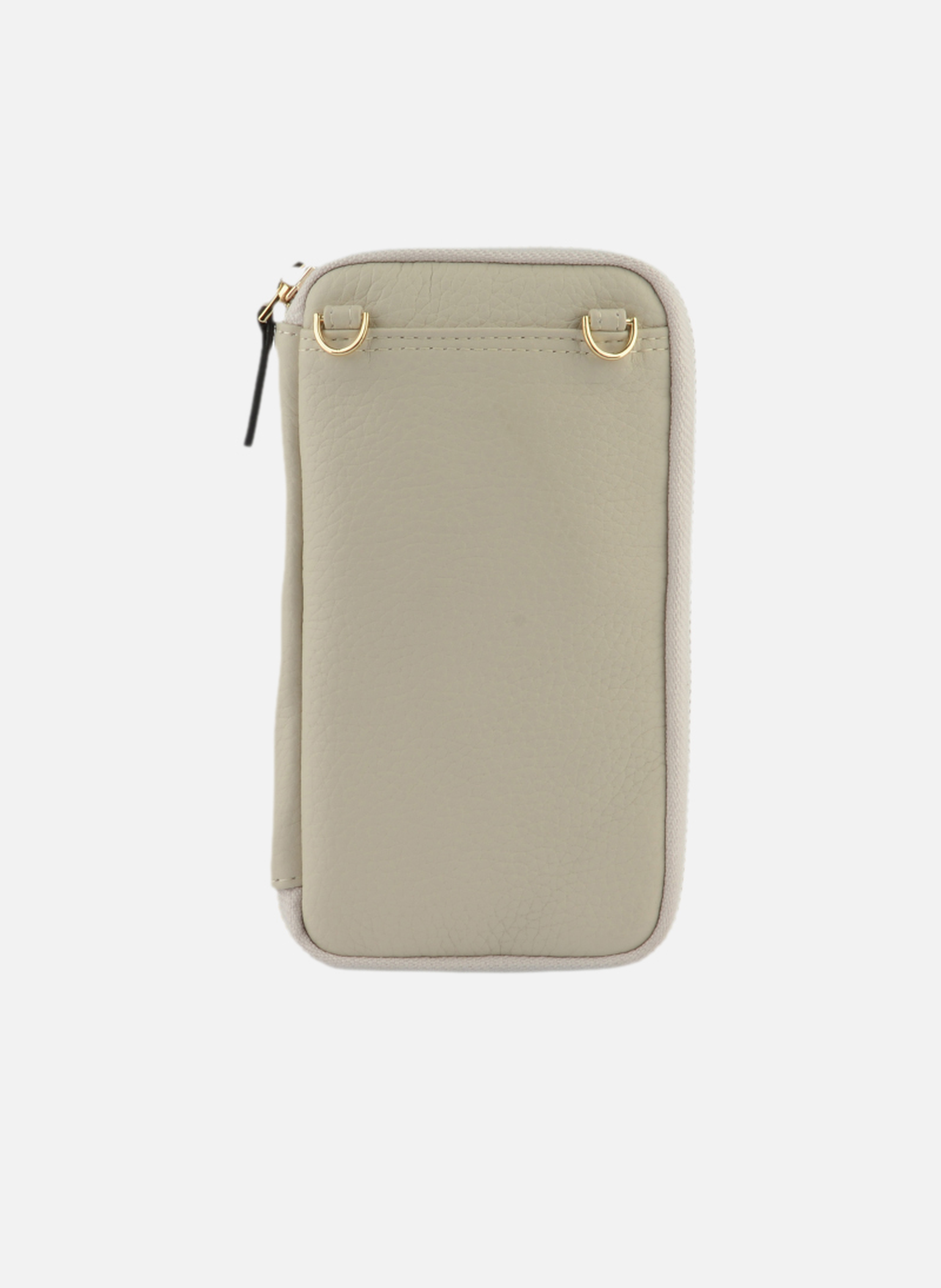Club | etui téléphone portable en cuir de veau grainé | Beige POURCHET Femme