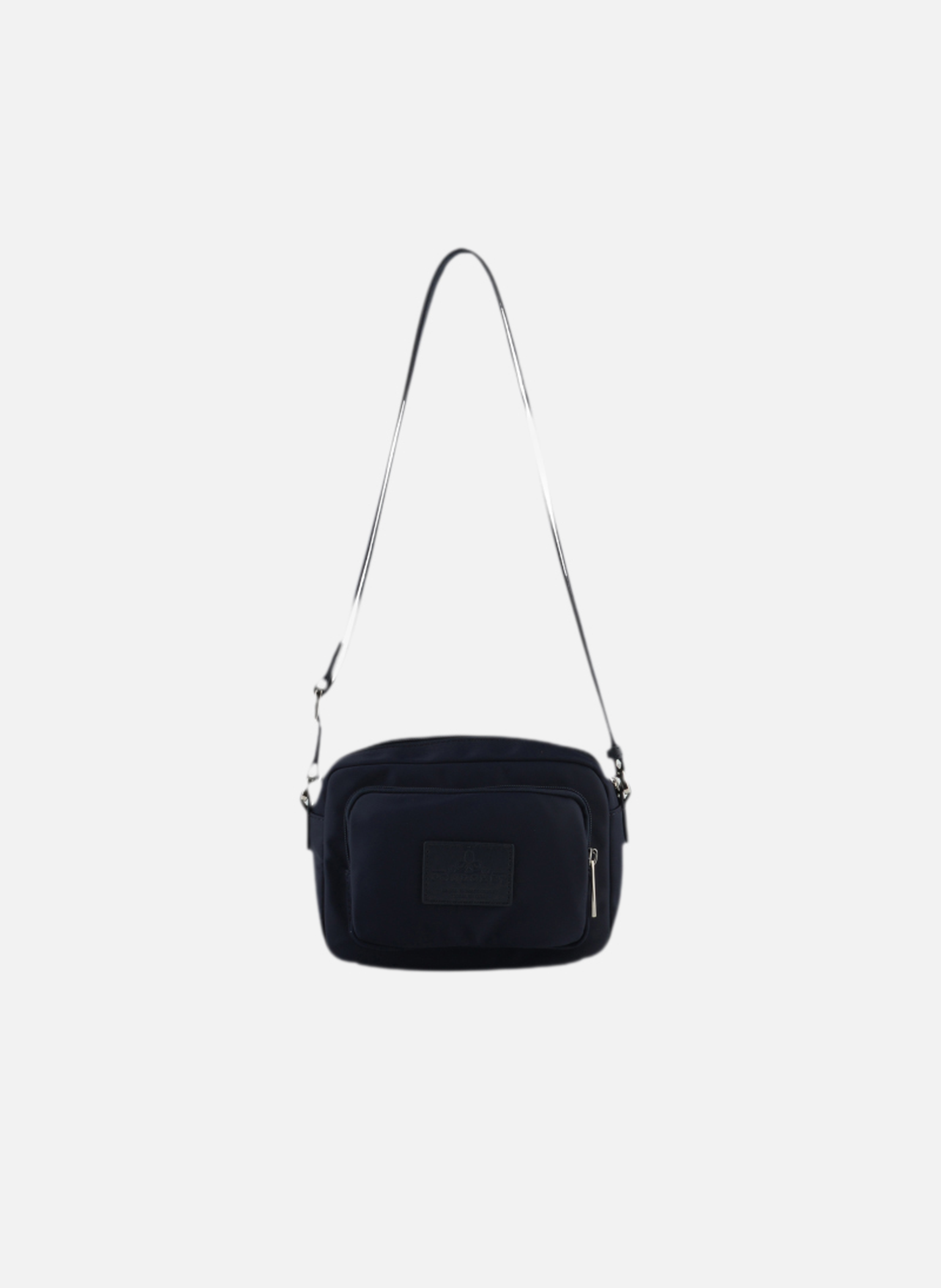 Escale | sac porté travers en toile garnie cuir  Marine