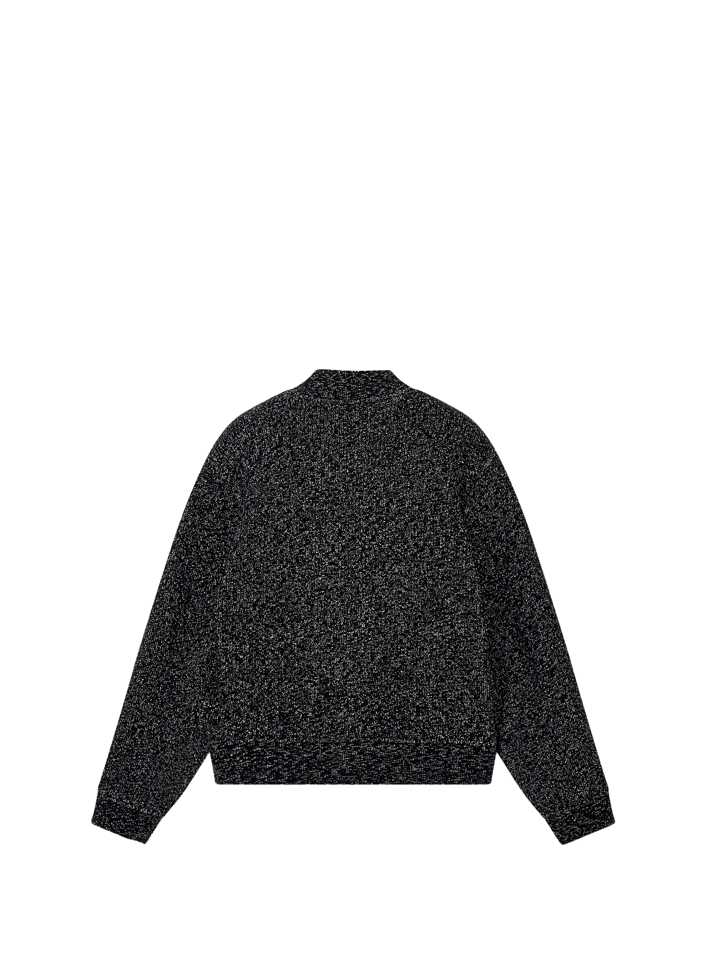 Blouson col rond en laine mélangée EMPORIO ARMANI Noir