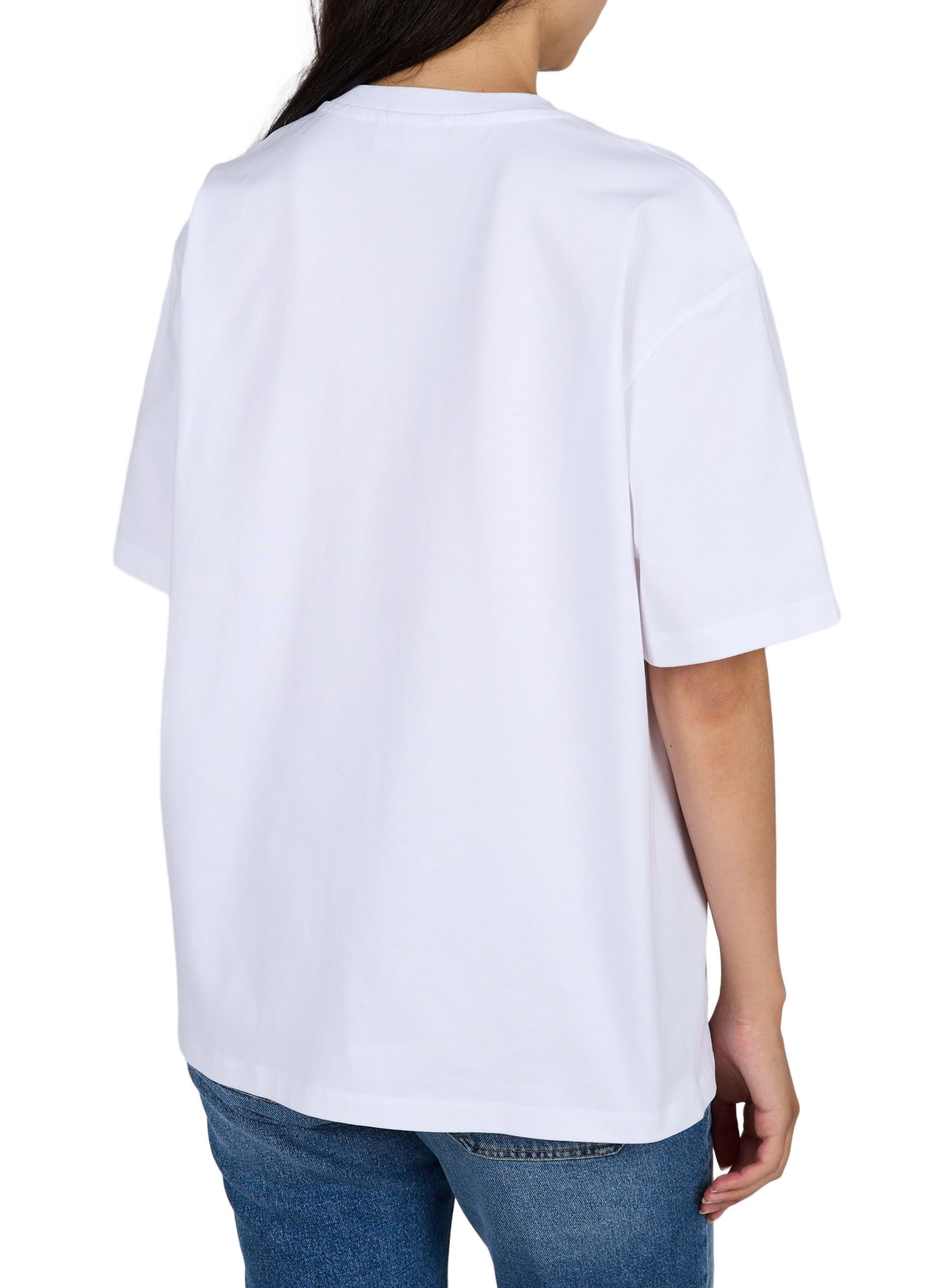 Printed Baby Fit Cotton T-shirt GANNI White