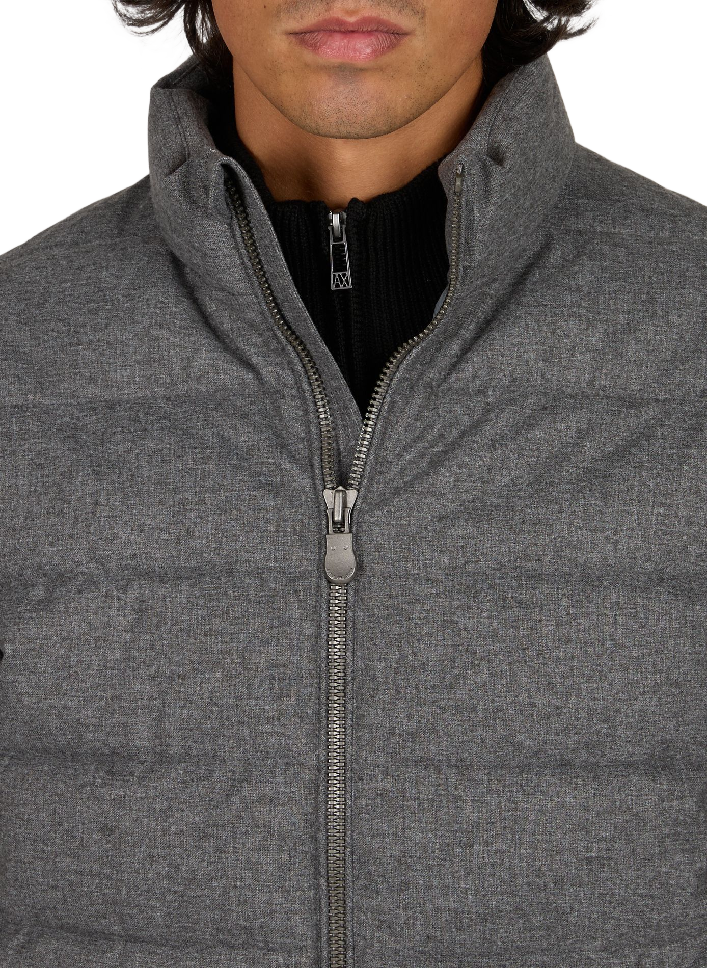 Padded puffer jacket with high collar SAVE THE DUCK Grey