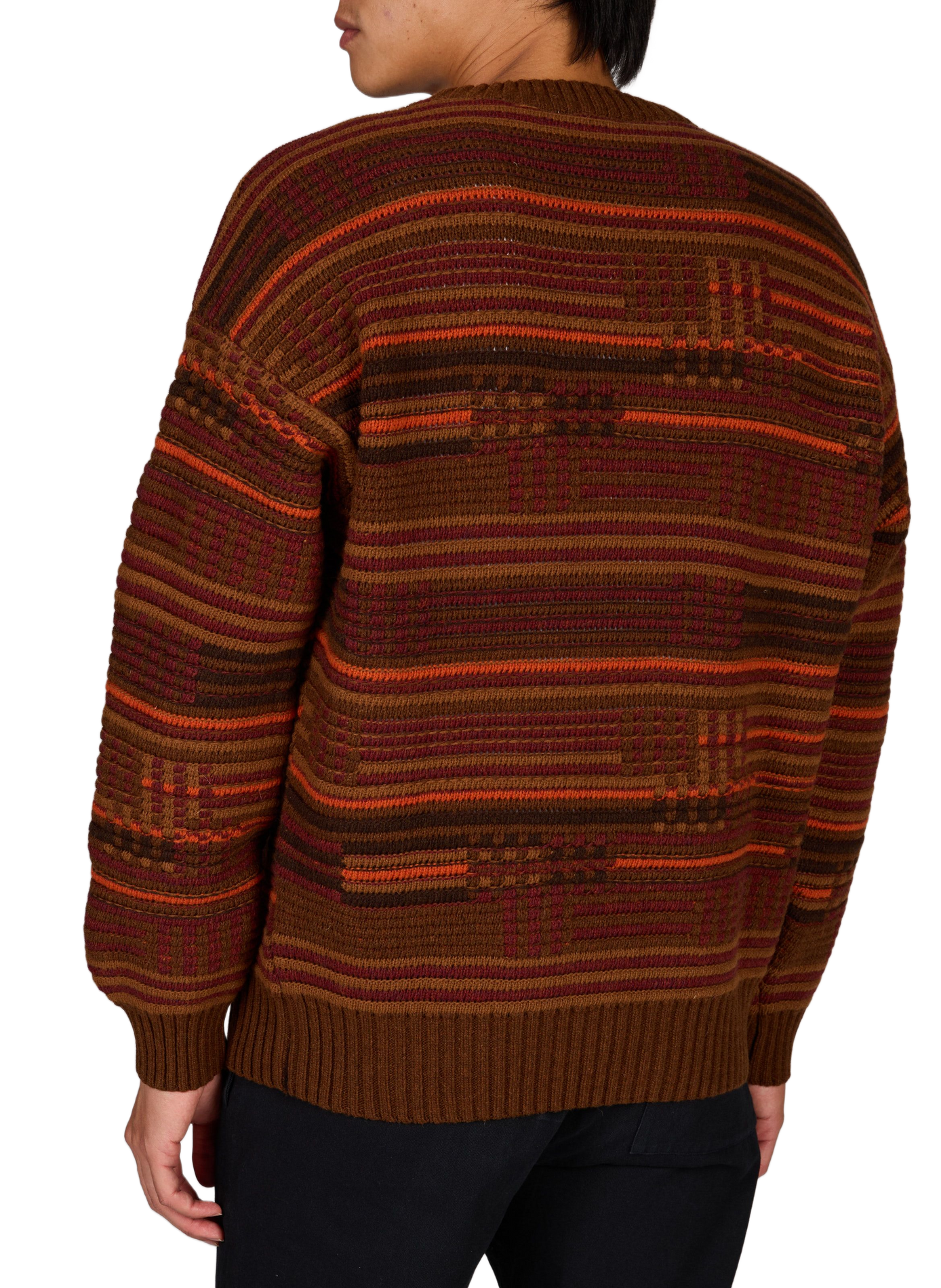 Straight Merino wool knit sweater THINKING MU Multicolour