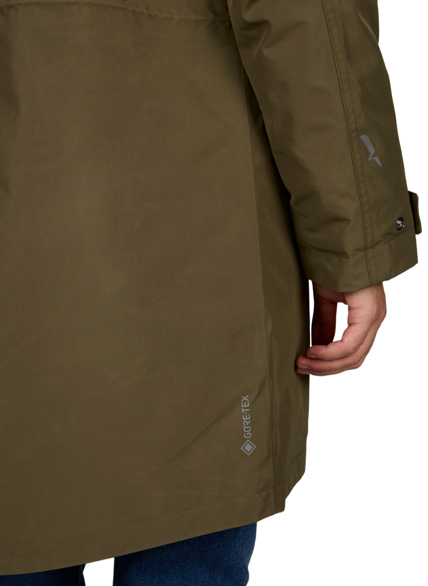 Quilted Gore-tex Fishtail Parka AIGLE Brown