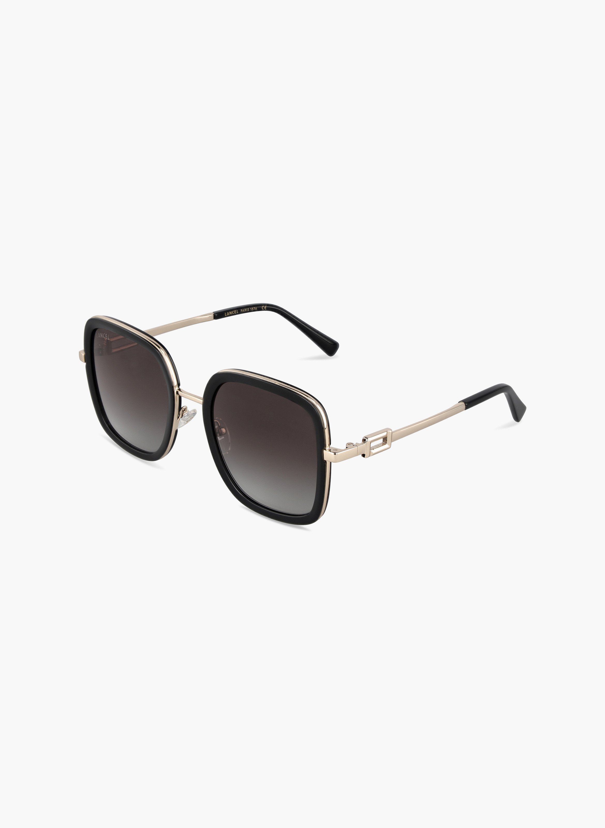 Zonnebril Tess van Lancel van acetaat LANCEL Zwart
