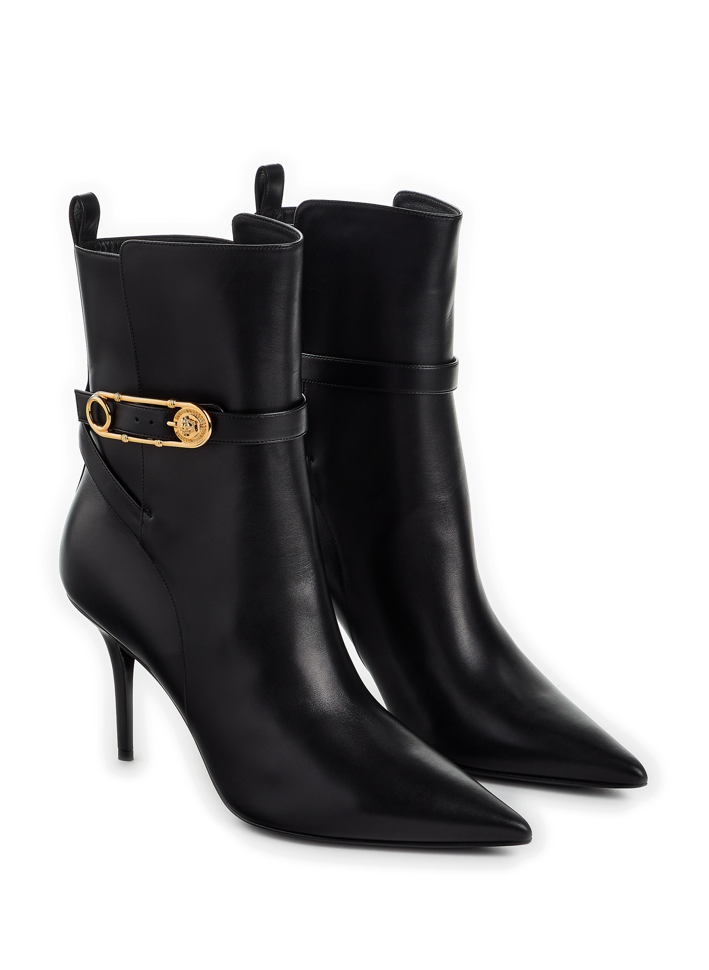 Bottines Safety Pin en cuir de veau
