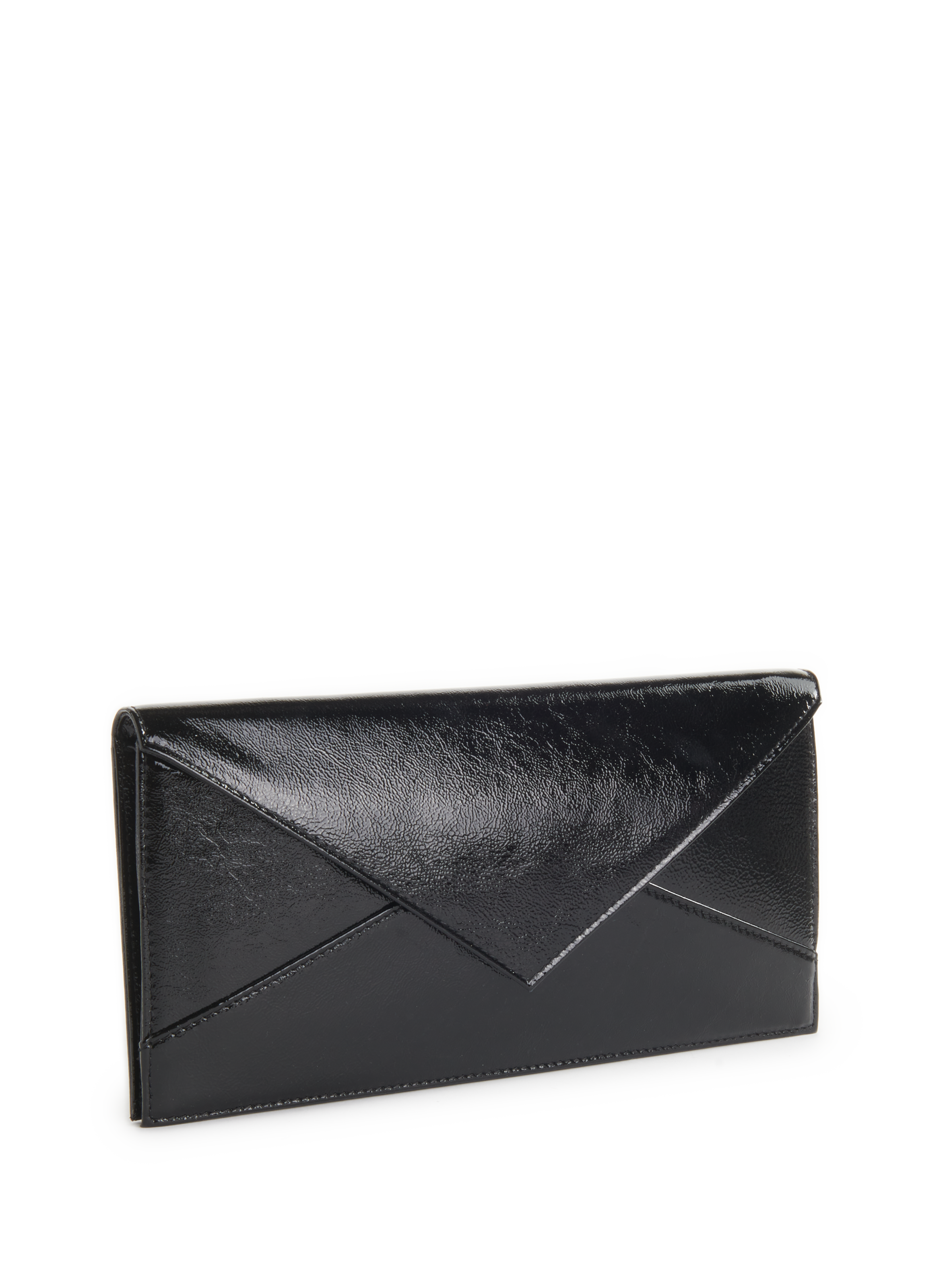 Pochette en cuir verni