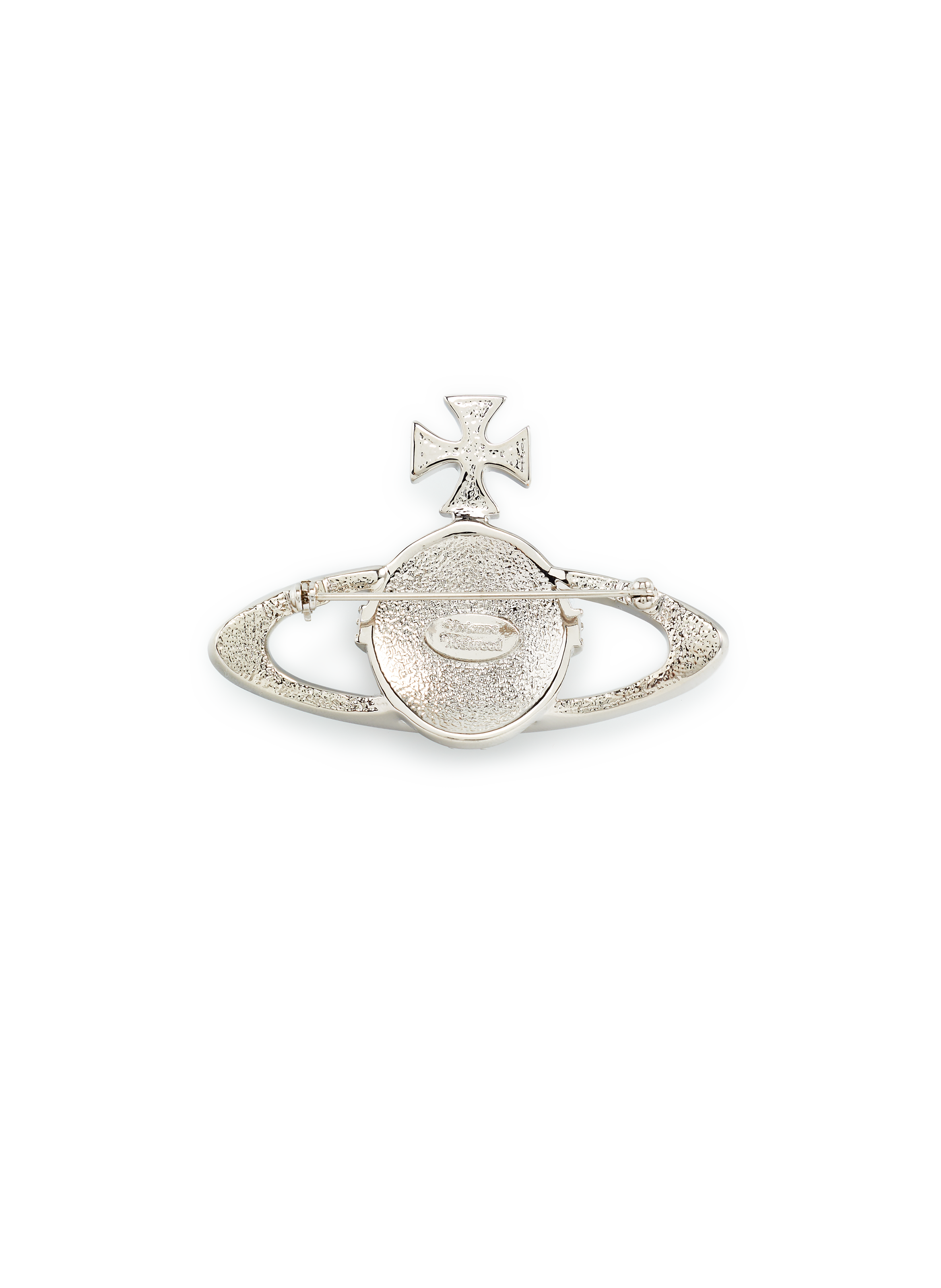 Broche logo à strass