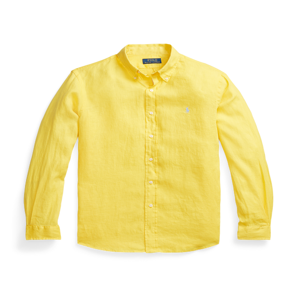 Polo Ralph Lauren Long-sleeve Cotton Shirt In Yellow