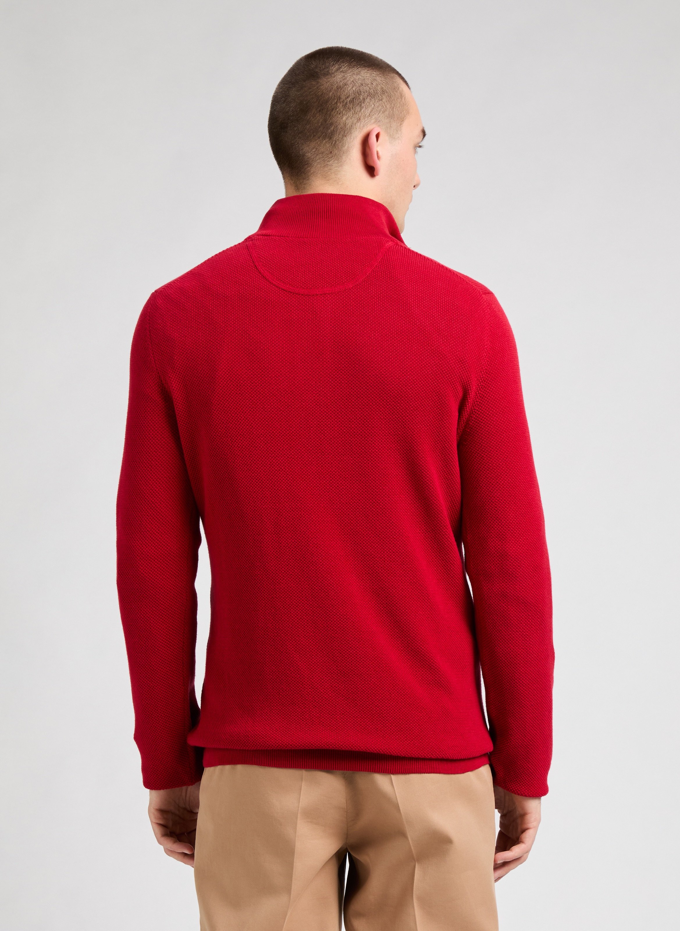 Turtleneck jumper Red