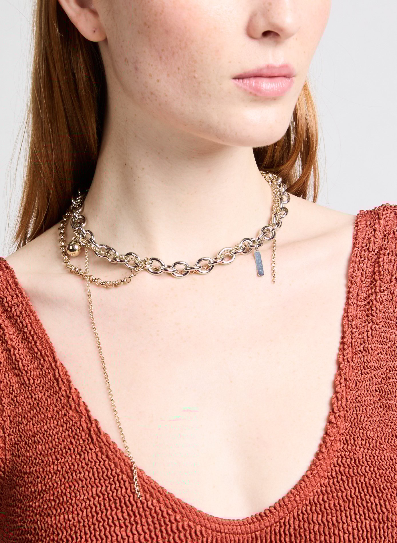 Collier chaîne Lewis JUSTINE CLENQUET Multicolore