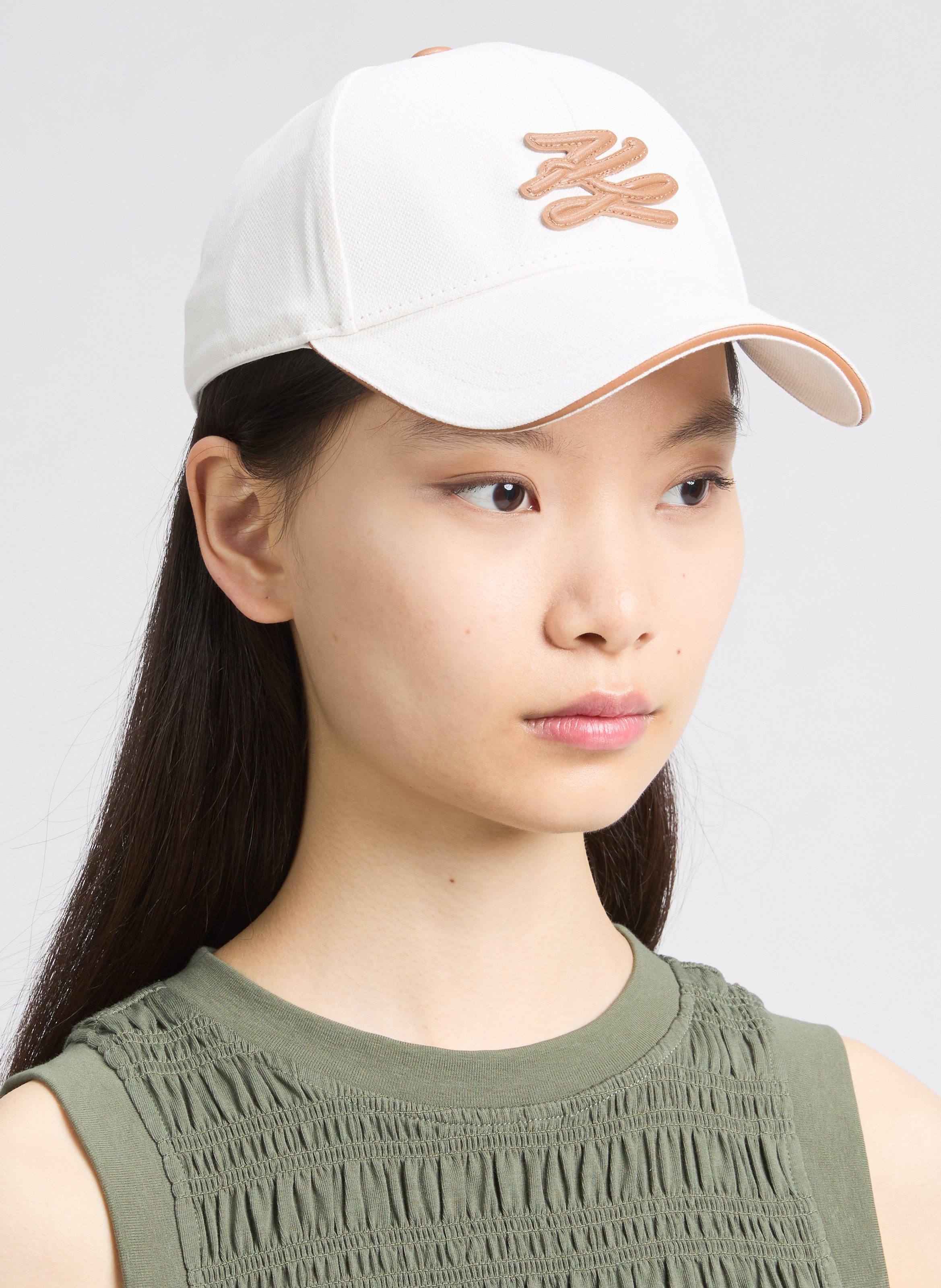 Casquette en coton KARL LAGERFELD Beige