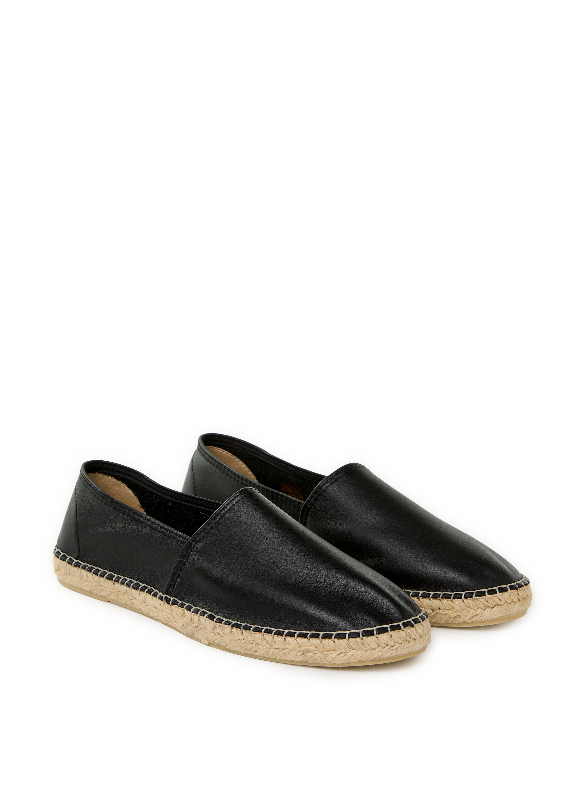 Leather espadrilles SAISON 1865 Black