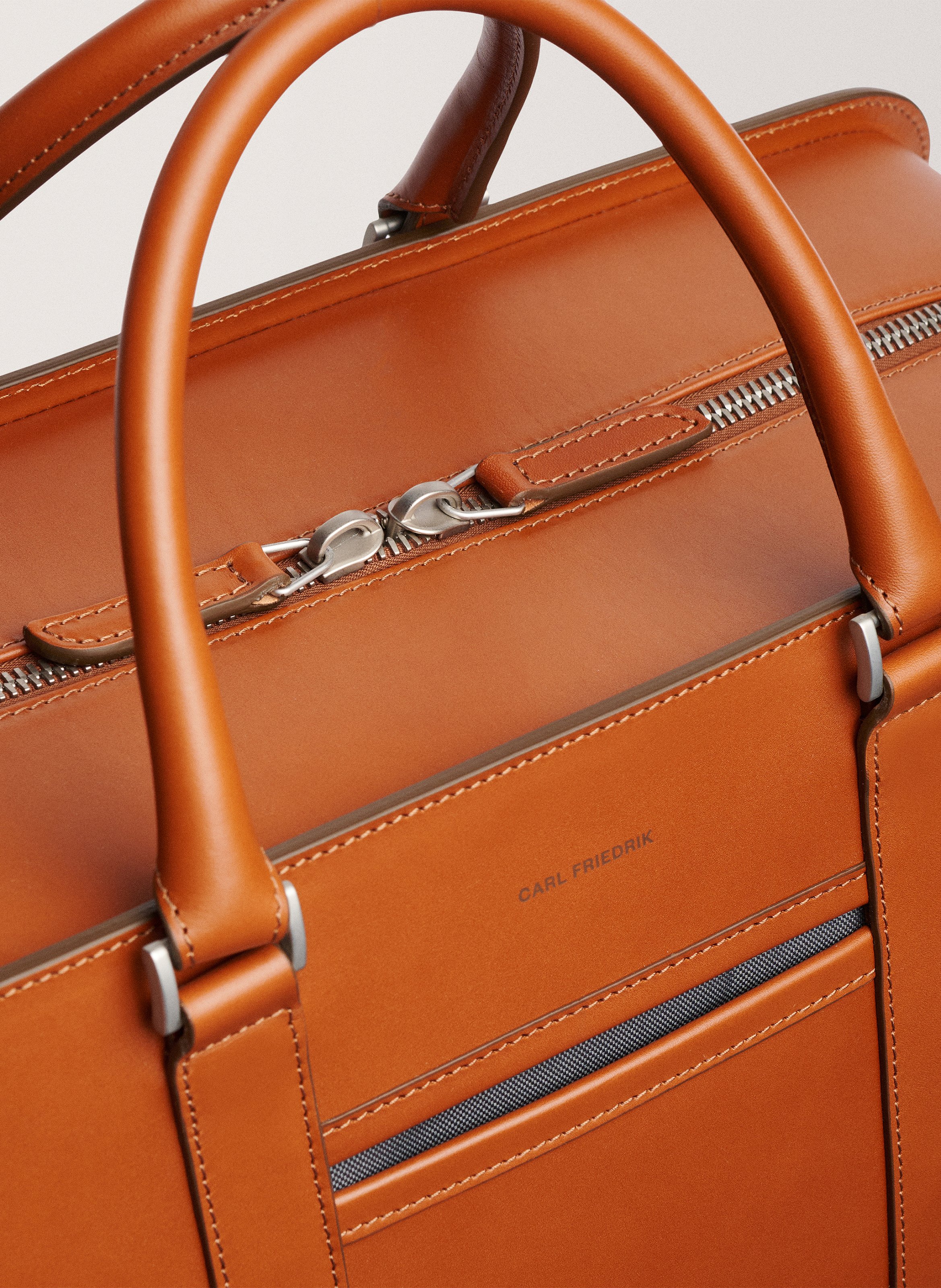 Sac de voyage 'palissy weekend' en cuir vachetta CARL FRIEDRIK Marron