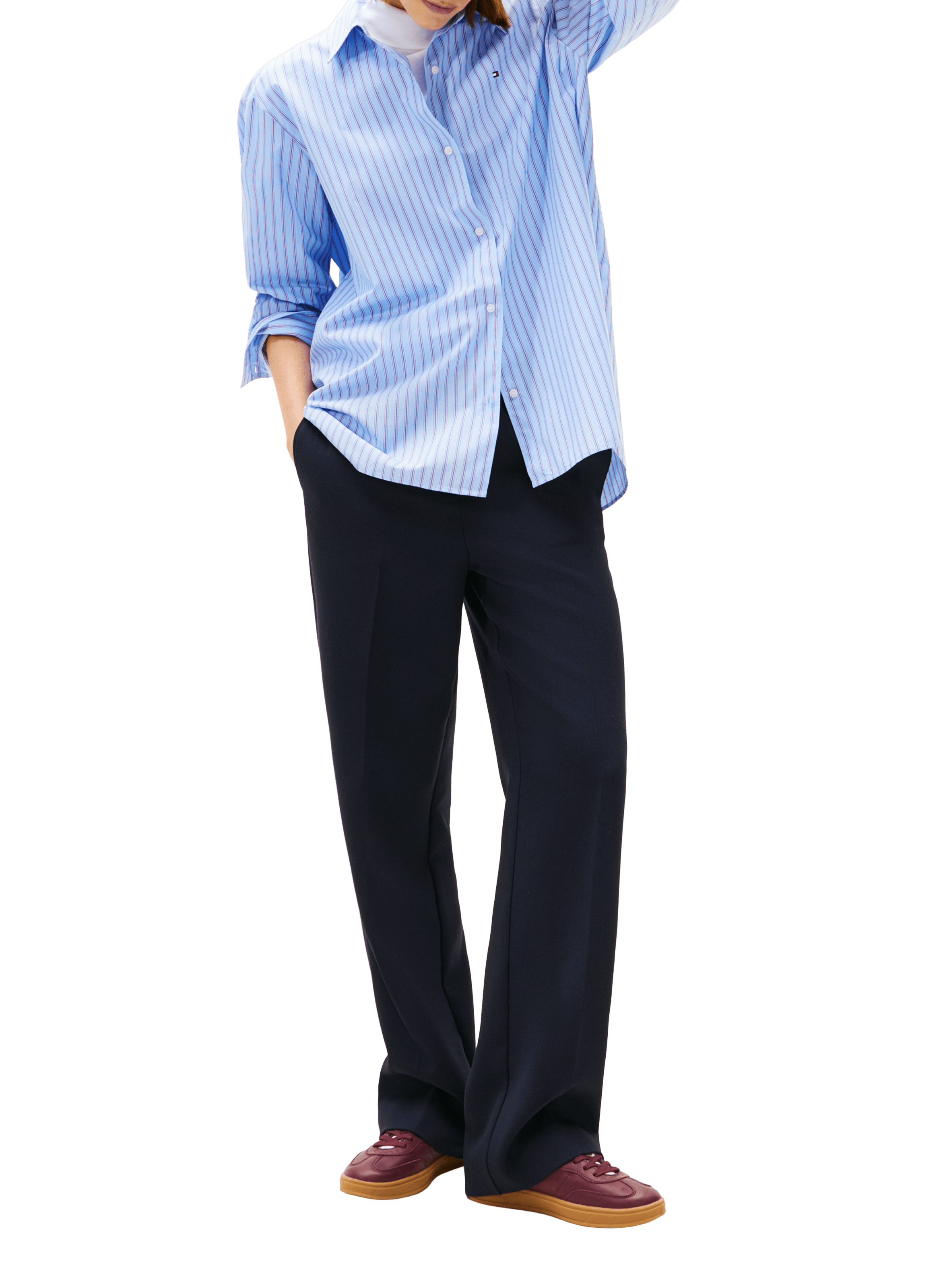 Oversized striped shirt TOMMY HILFIGER Blue