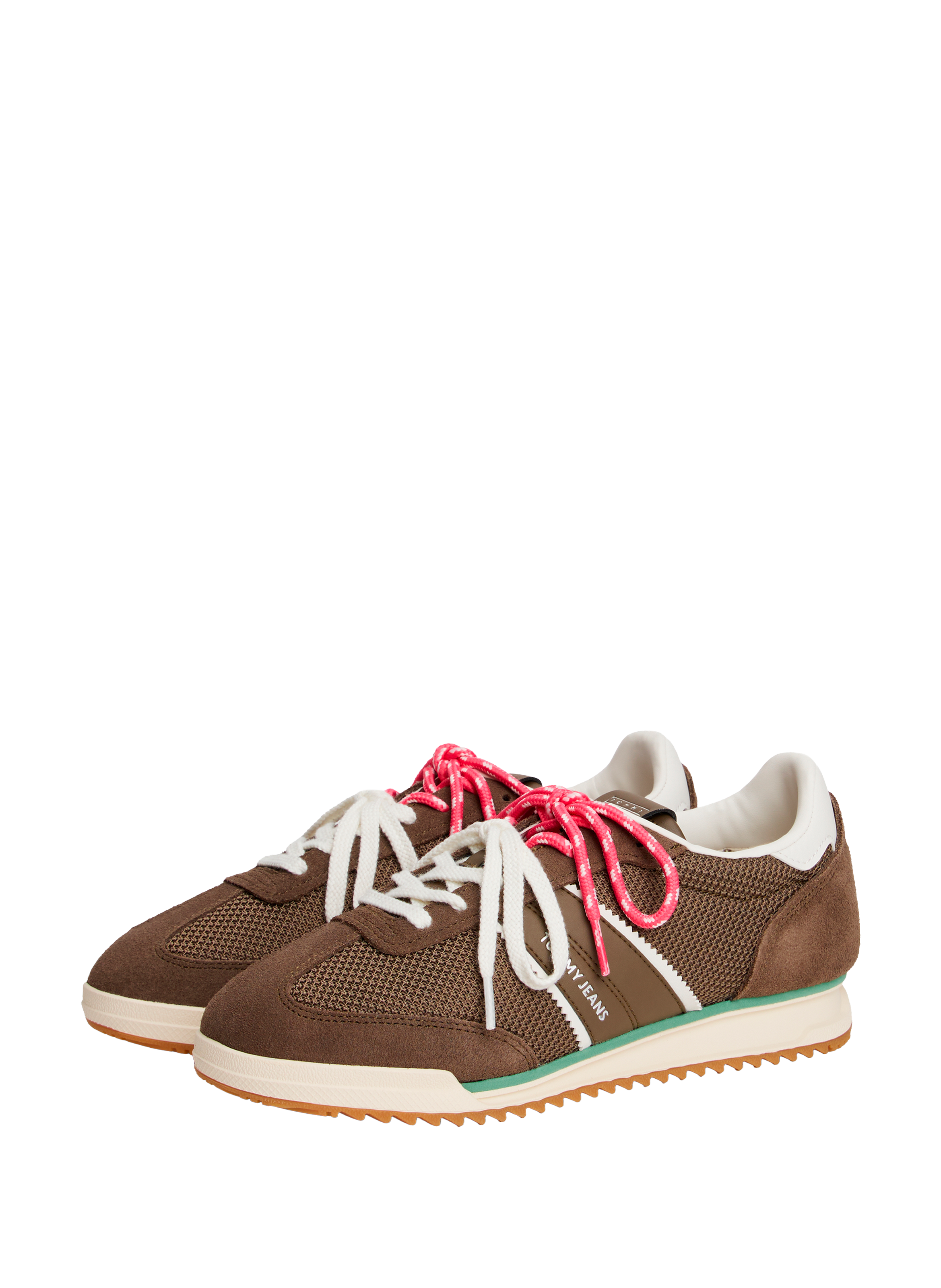 Baskets bi-matière crantées TOMMY HILFIGER Rose