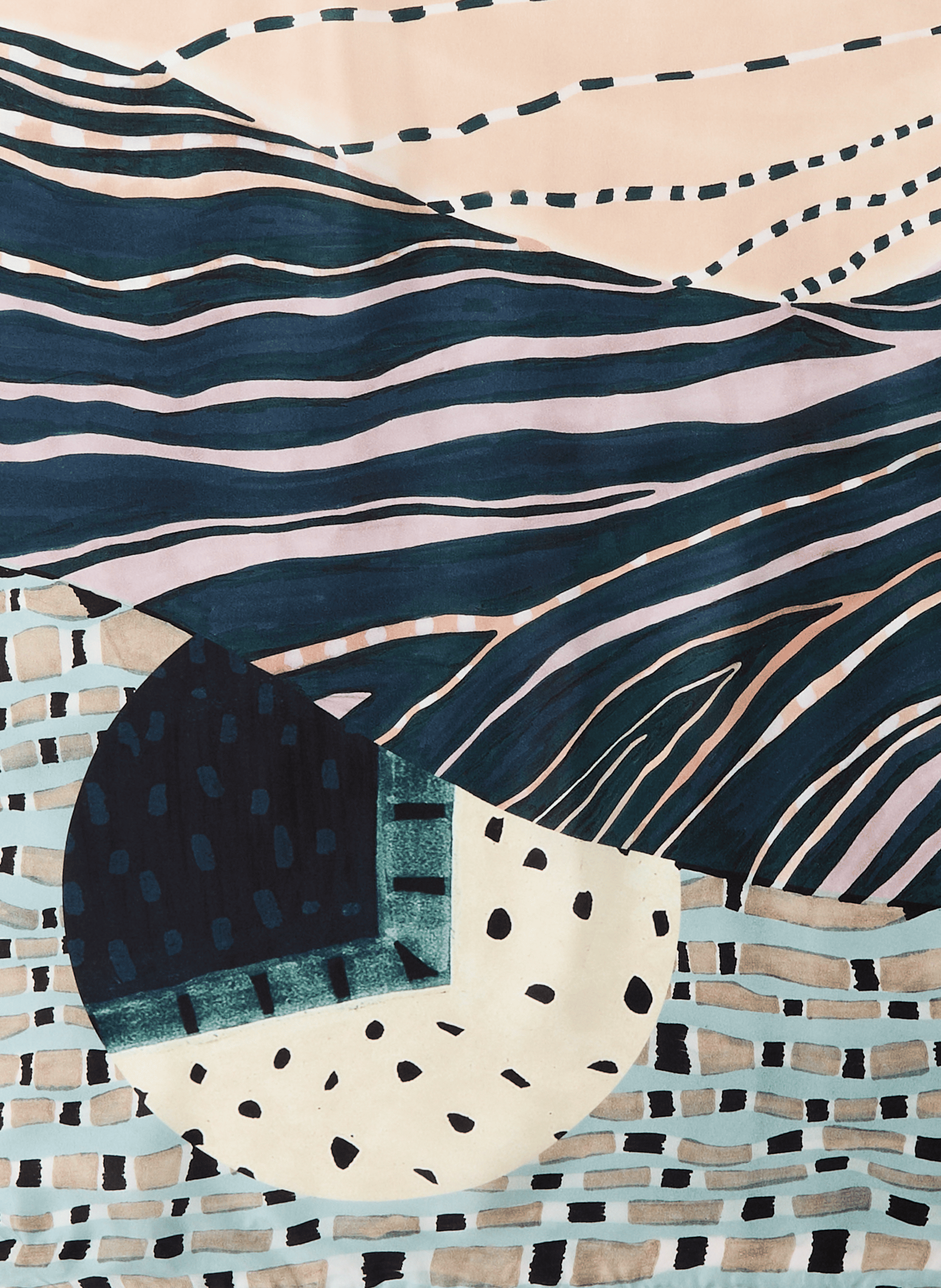 Carré de soie imprimé AU PRINTEMPS PARIS Multicolore