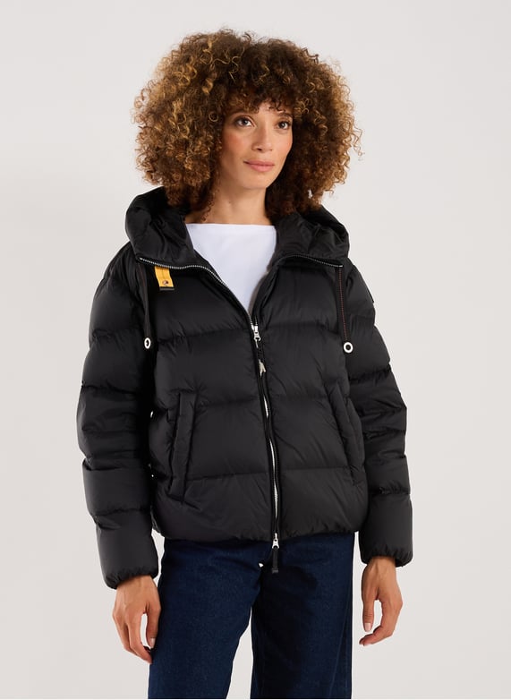 Doudoune Tilly à capuche matelassée | Noir by PARAJUMPERS Doudoune Tilly à capuche matelassée Noir