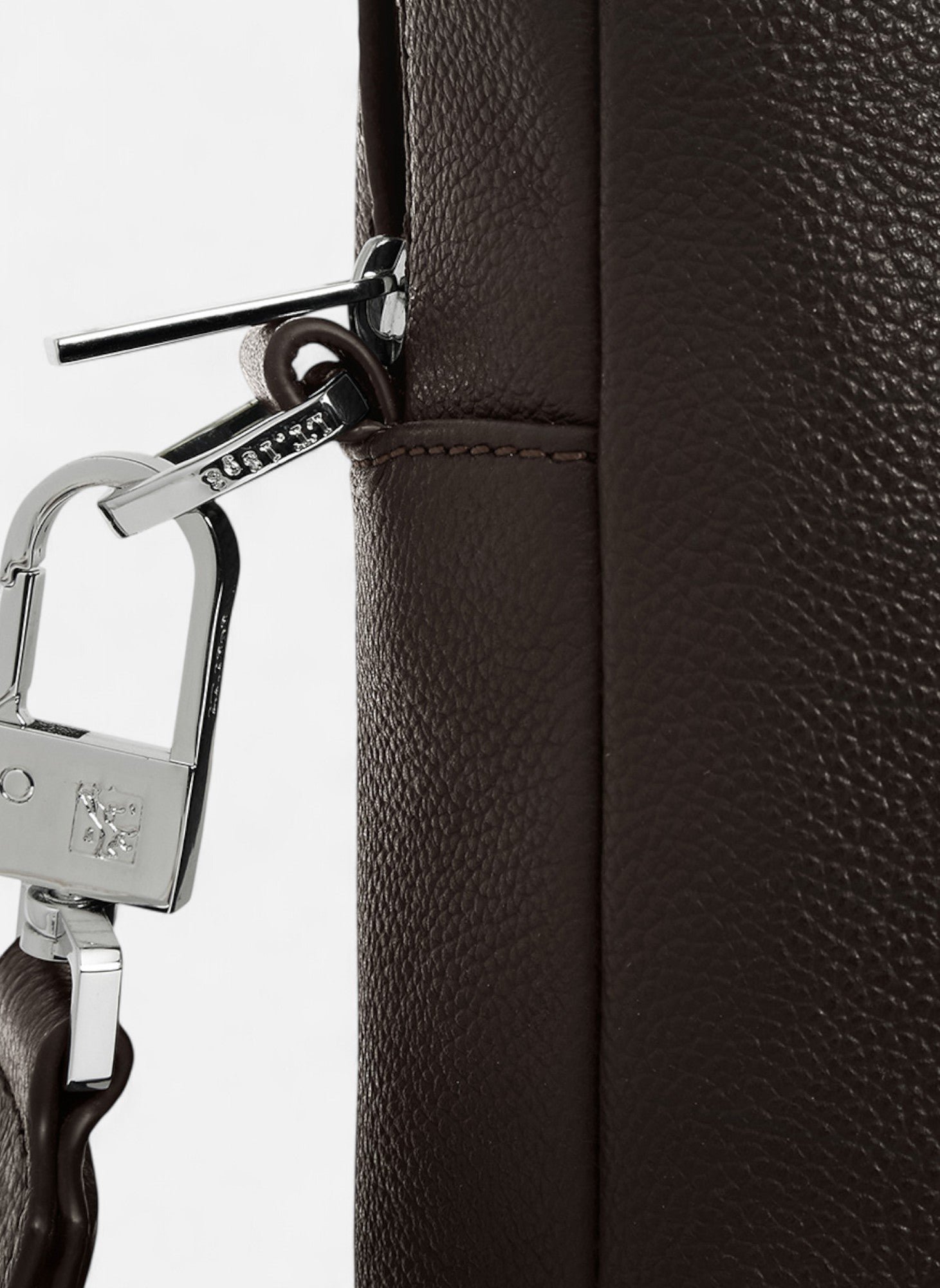 Porte documents 15" marceau en cuir grainé moyen modèle LE TANNEUR Marron