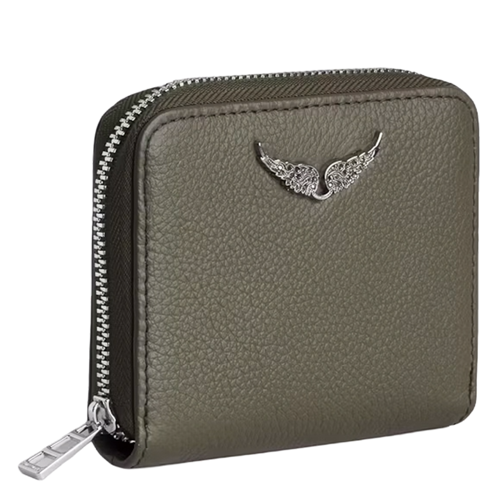 Portefeuille en cuir mini zv ZADIG&VOLTAIRE Vert