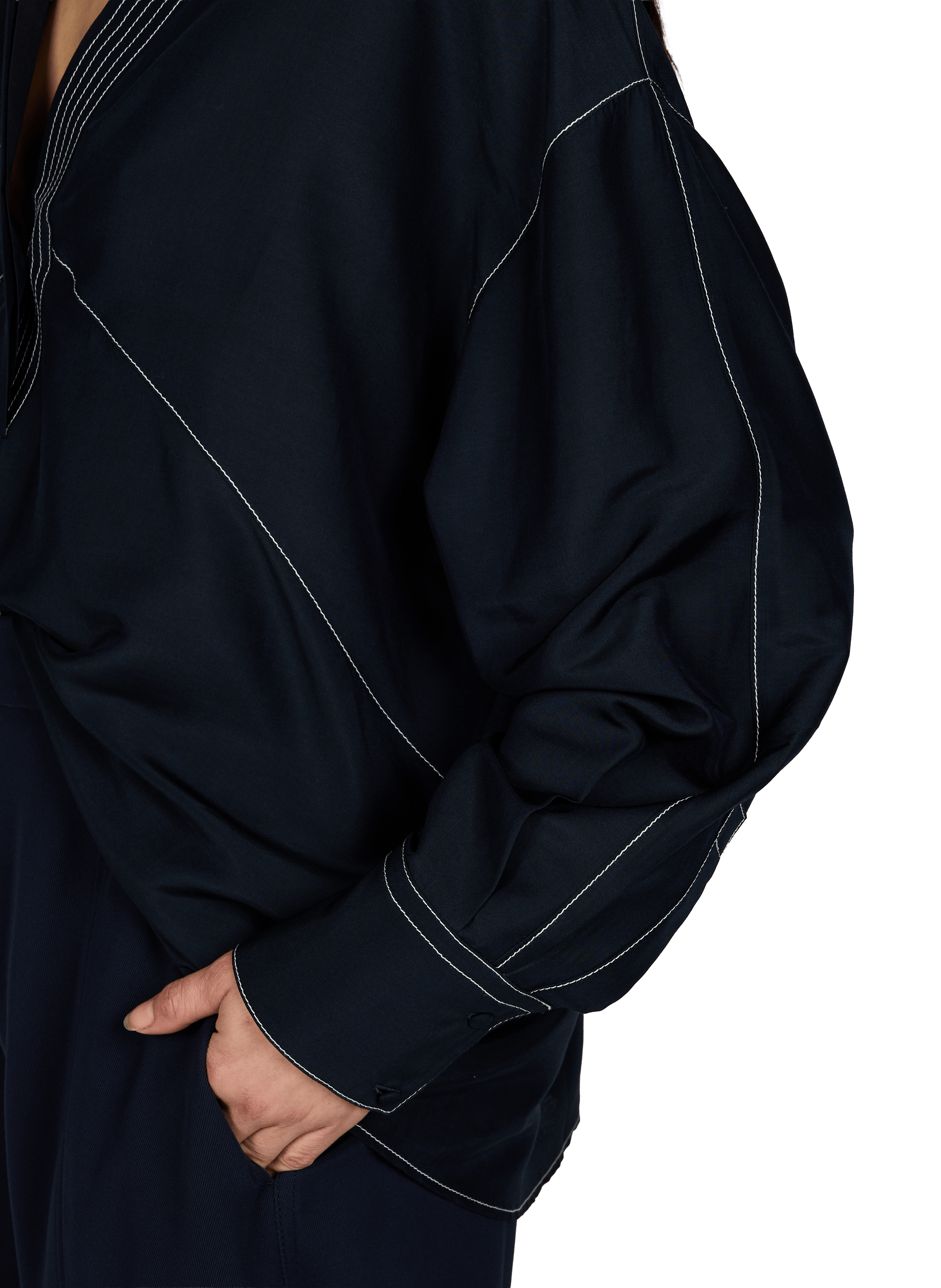 Solid oversized shirt BOSS Blue