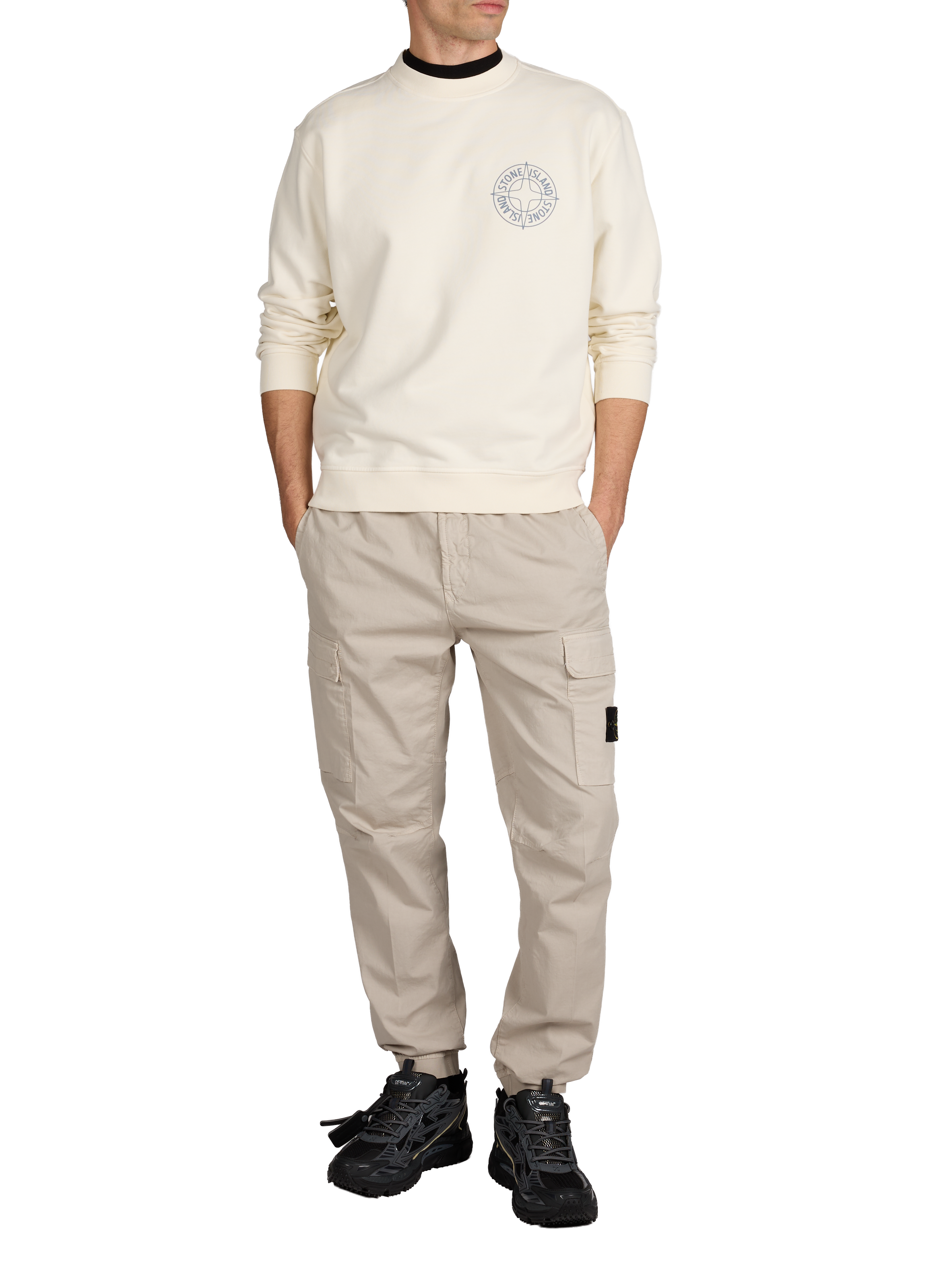 Cotton sweatshirt STONE ISLAND Beige