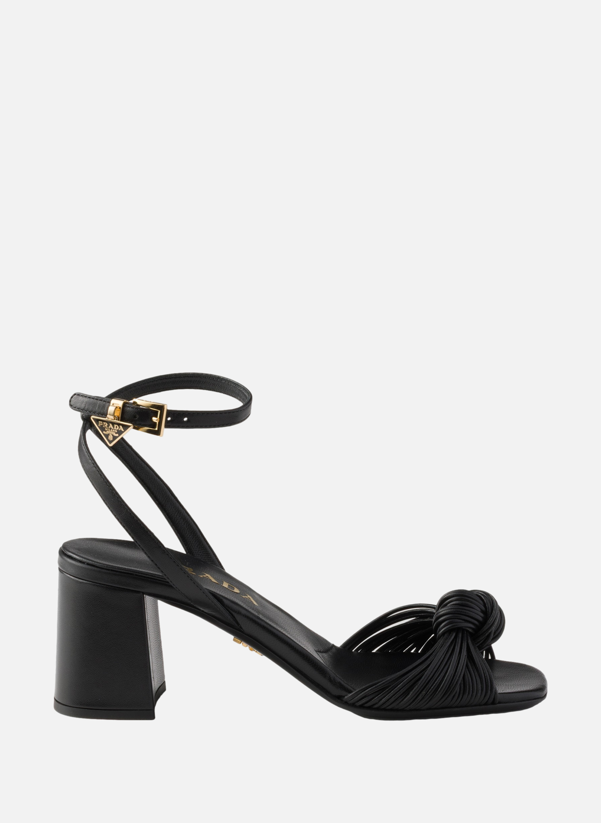 Sandales en cuir PRADA Noir
