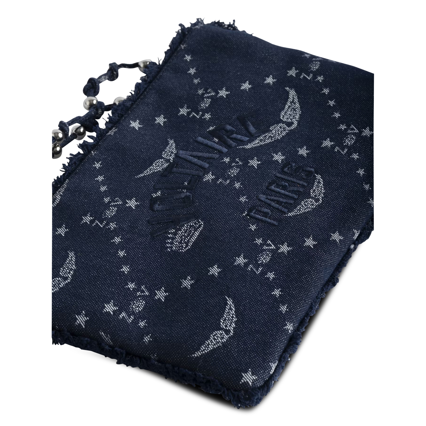 Pochette en denim imprimée angel ZADIG&VOLTAIRE Bleu