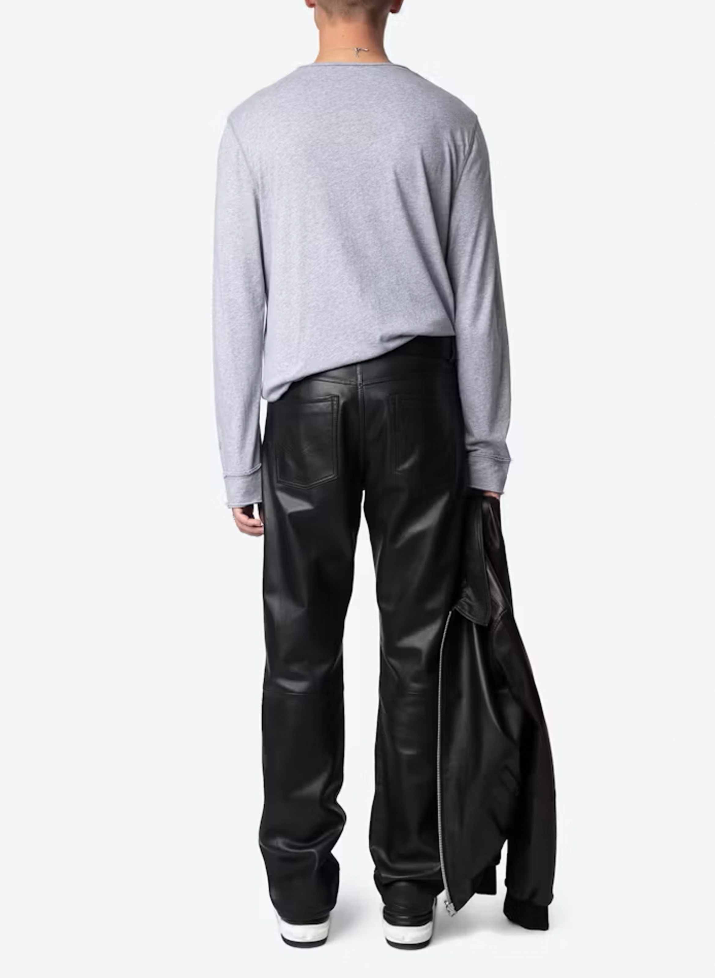 Tes-shirt droit en coton bio monastir ZADIG&VOLTAIRE Gris