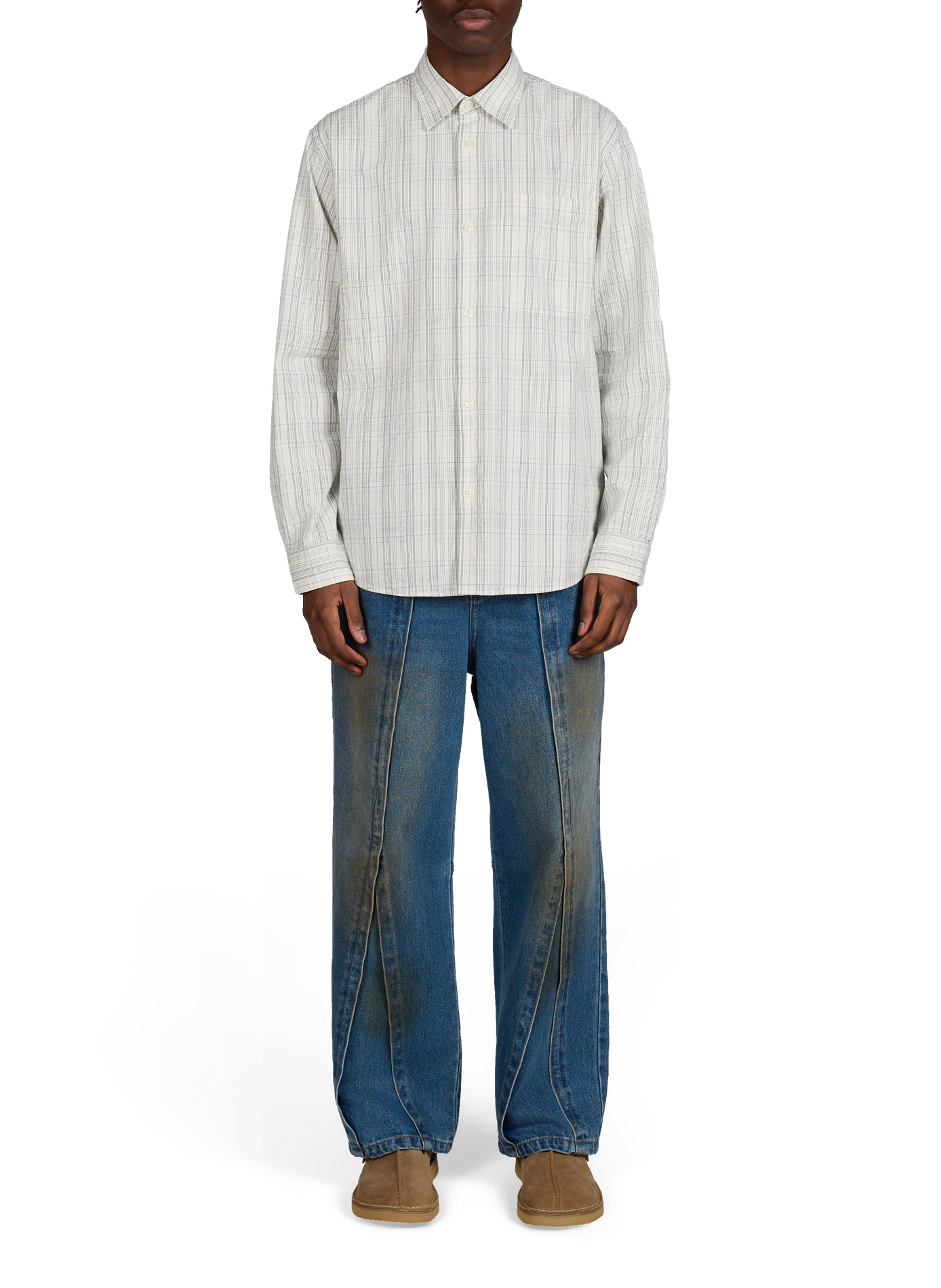 Mules en cuir suédé CLARKS Marron