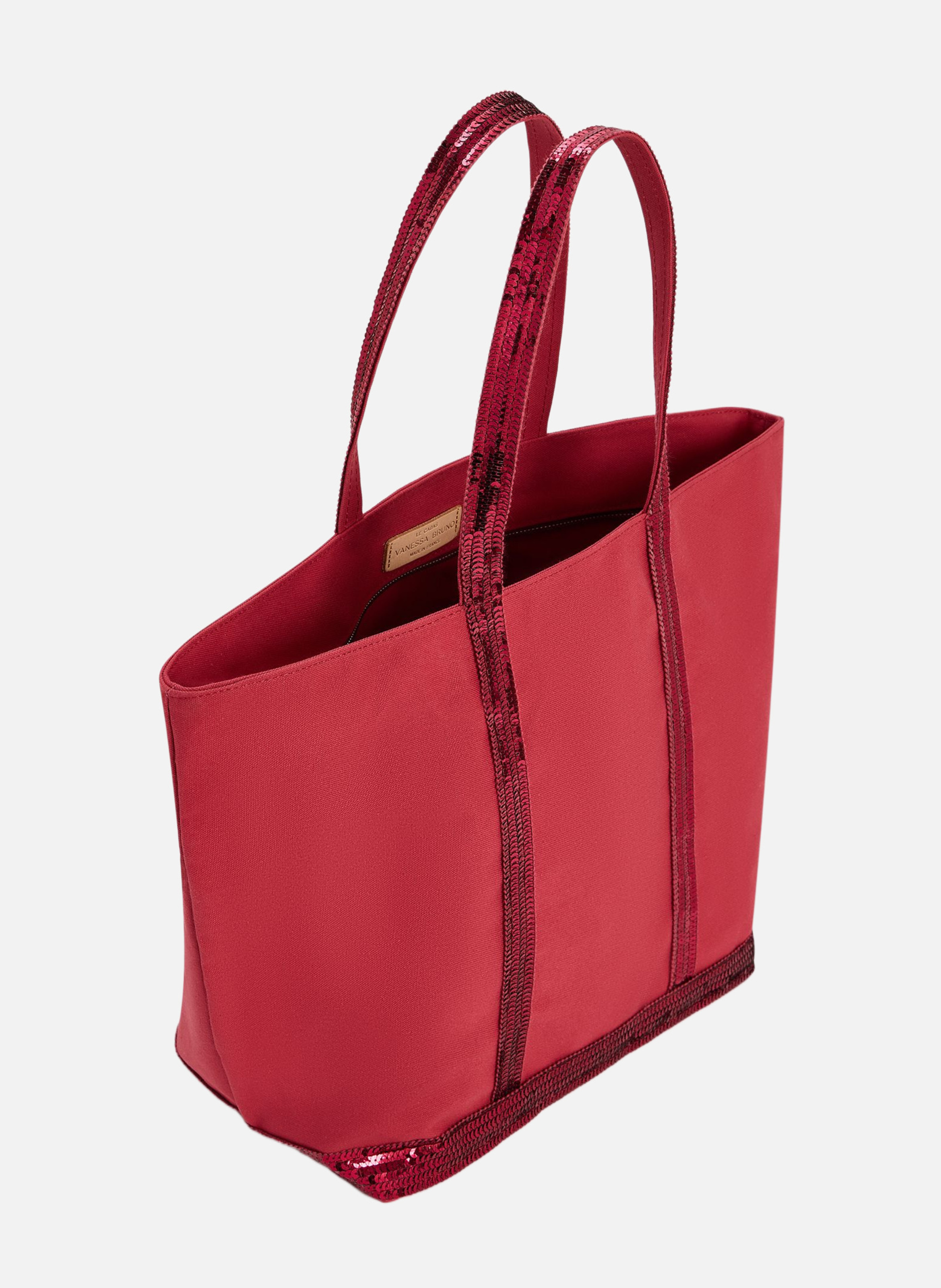 Cabas l zippé en toile VANESSA BRUNO Rose