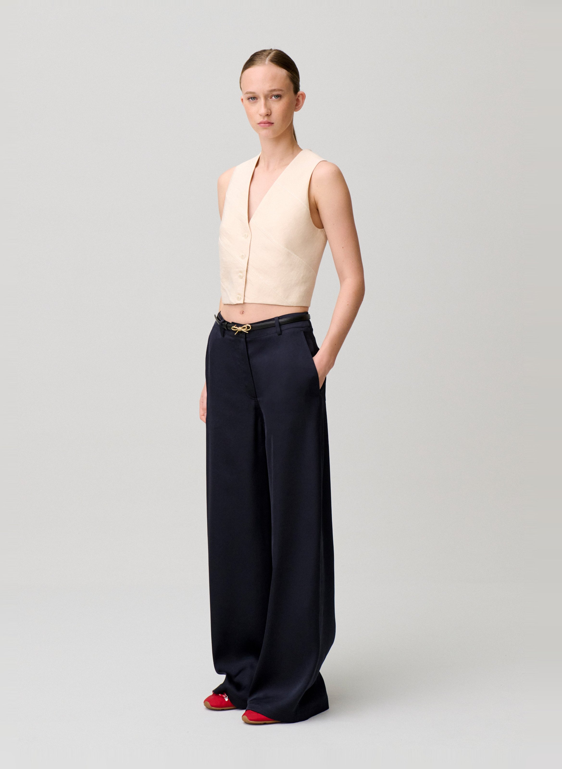 Pantalon large CLAUDIE PIERLOT Bleu