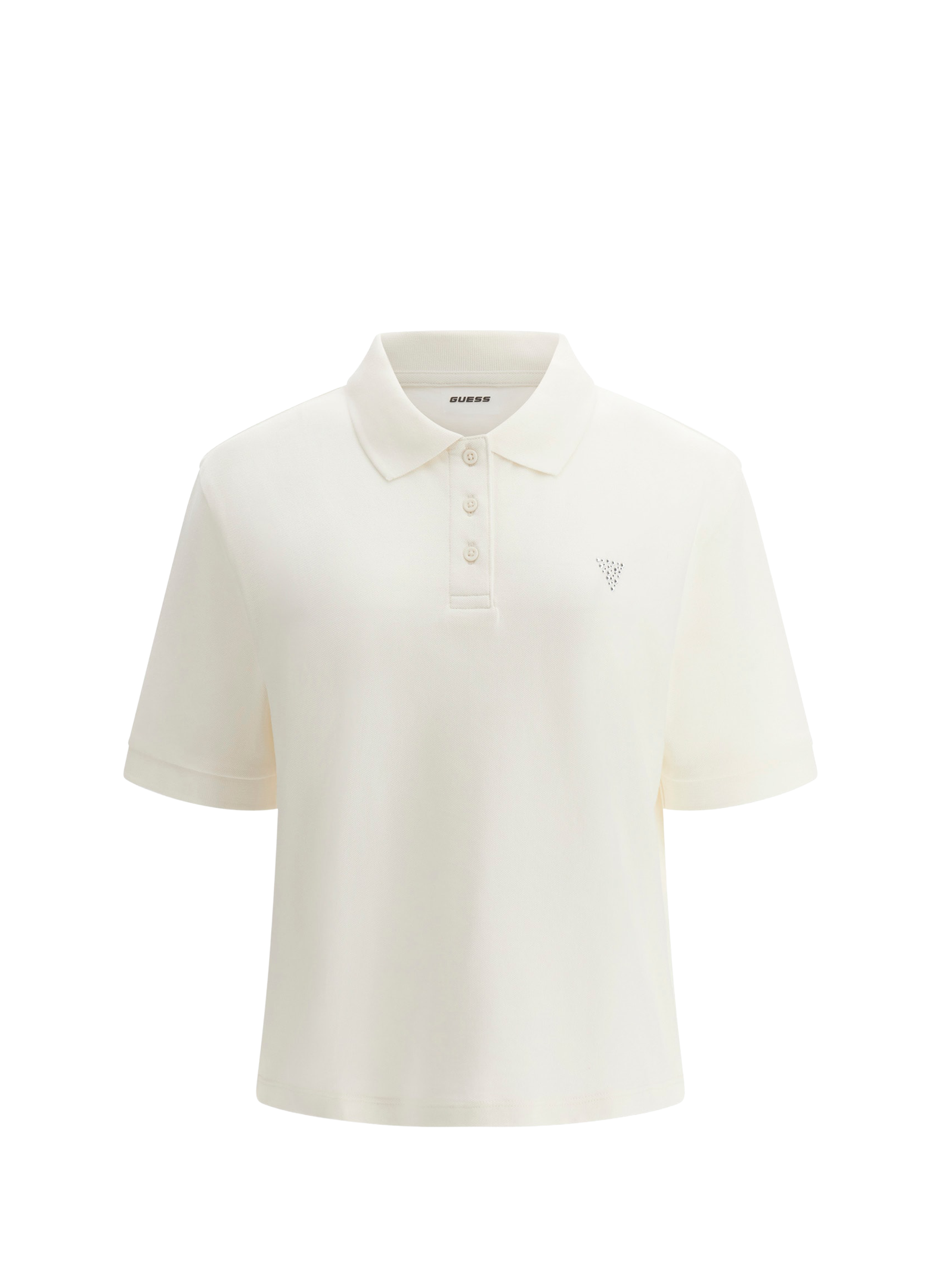 Straight Silvy polo in blended cotton GUESS White