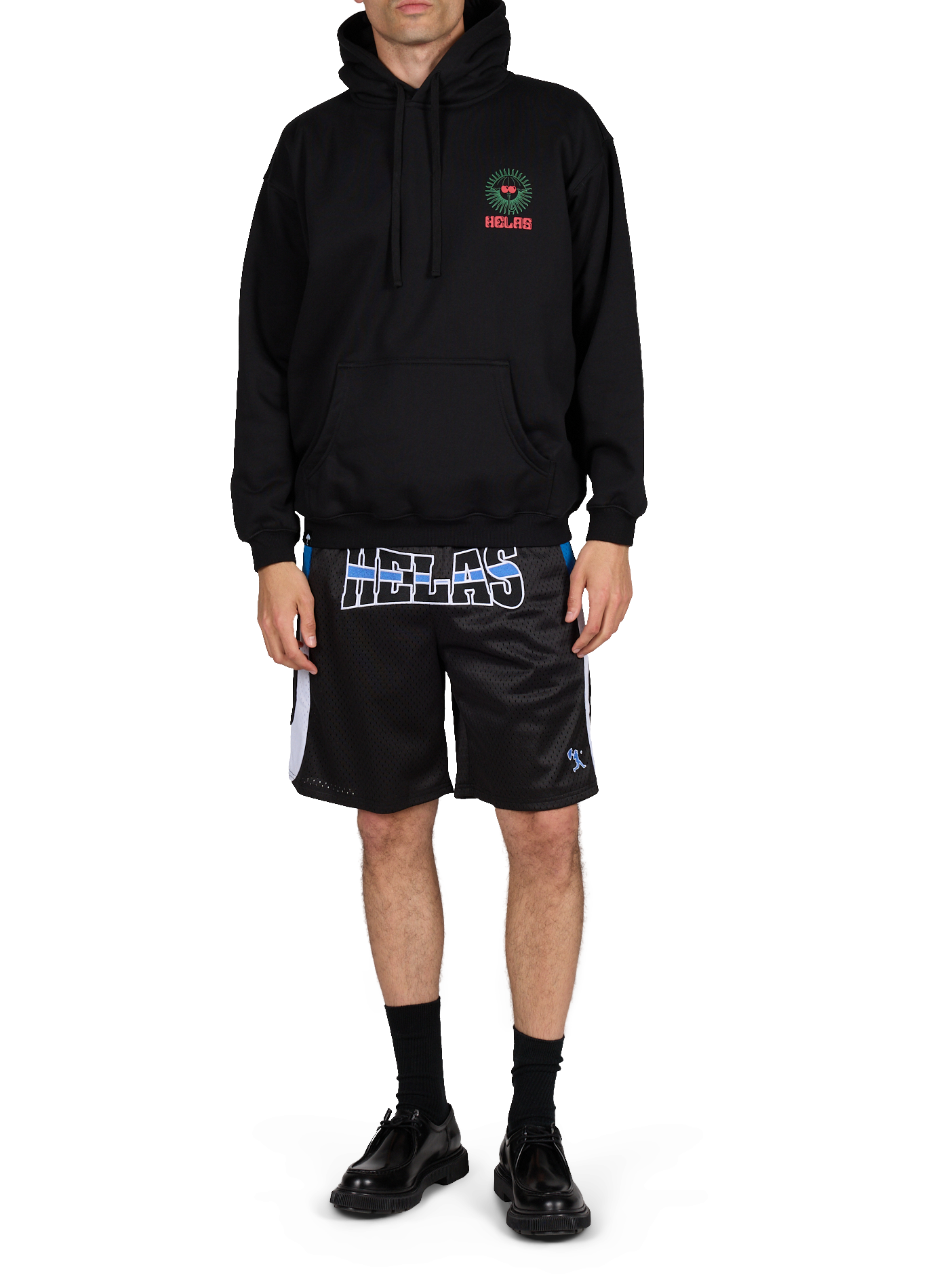 Short broderie logo HELAS CAPS Noir