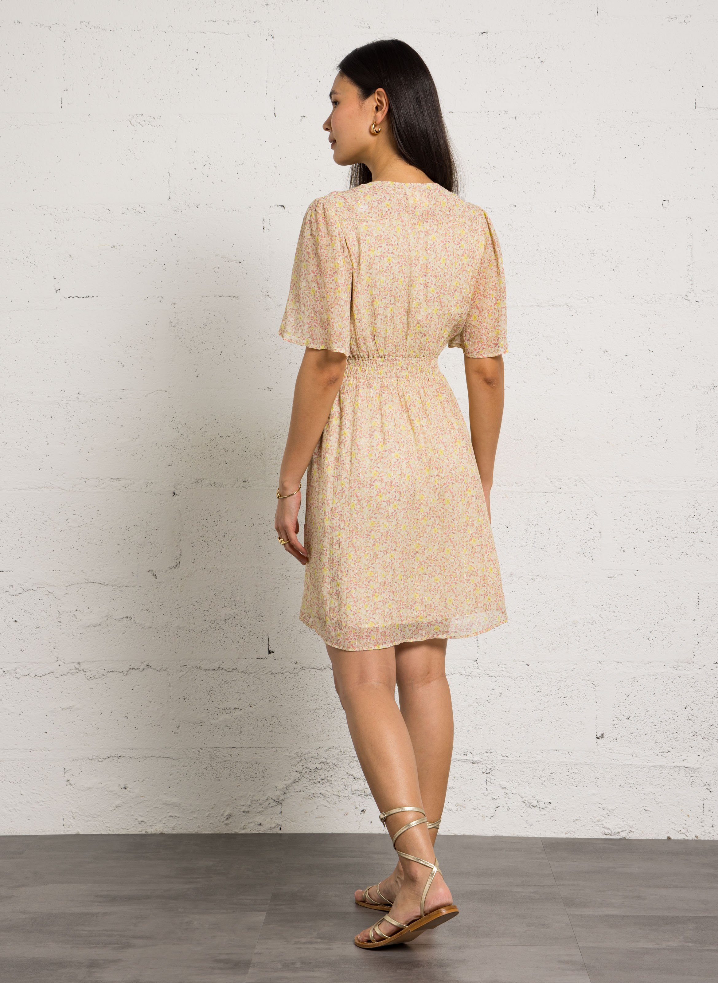 Robe courte col v bal MAISON 123 Jaune