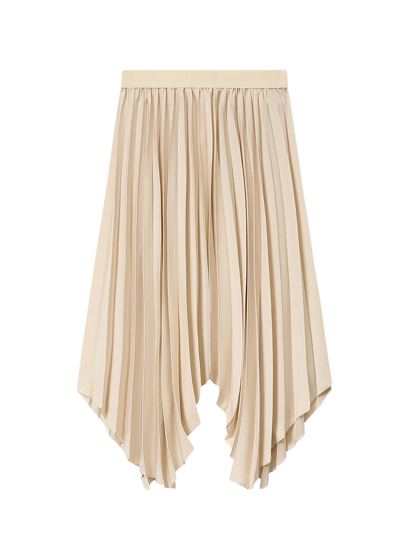 Pleated long skirt Felixa in flowing crepe ISABEL MARANT White