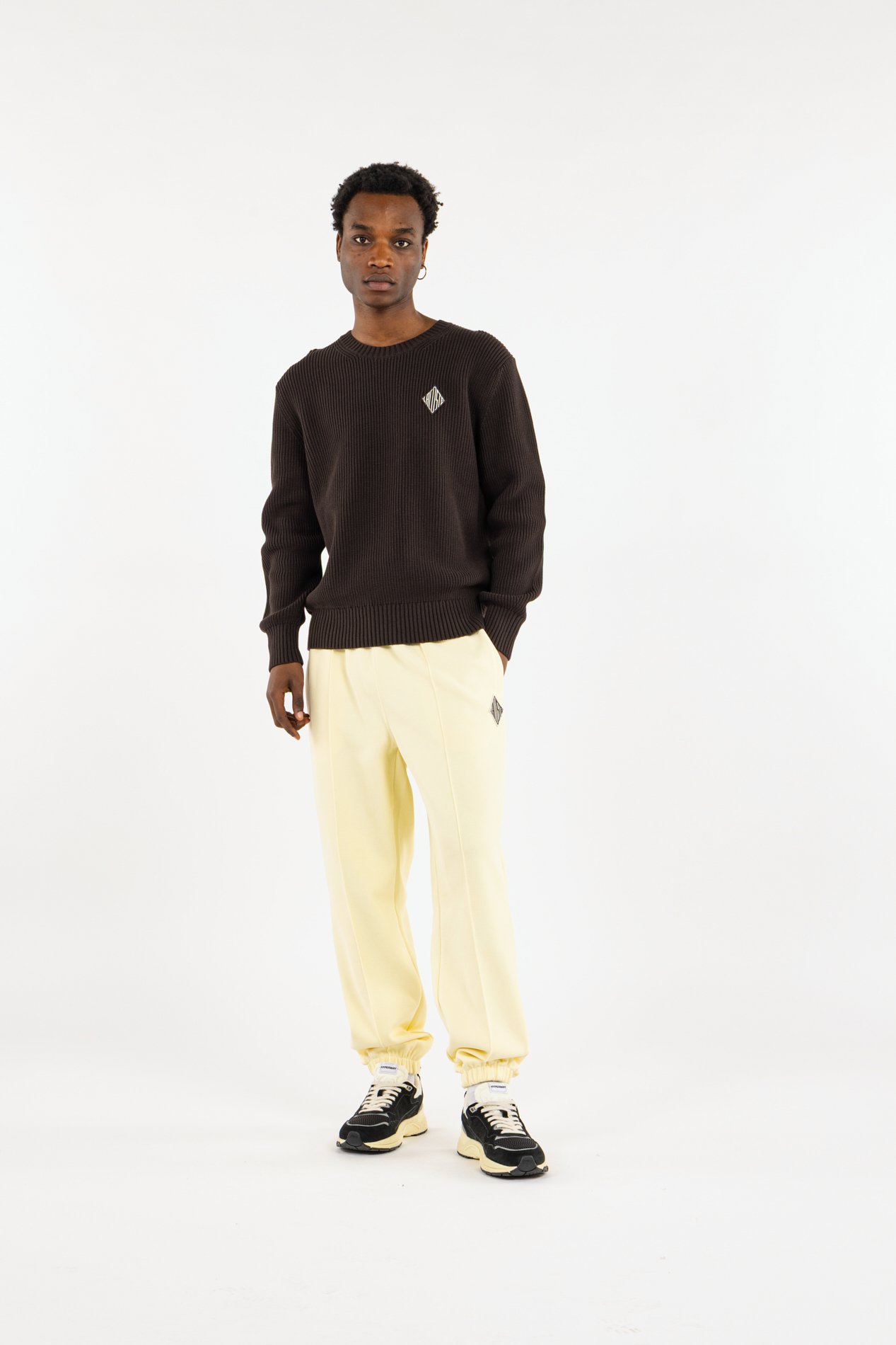 Pull tricot LACOSTE Marron