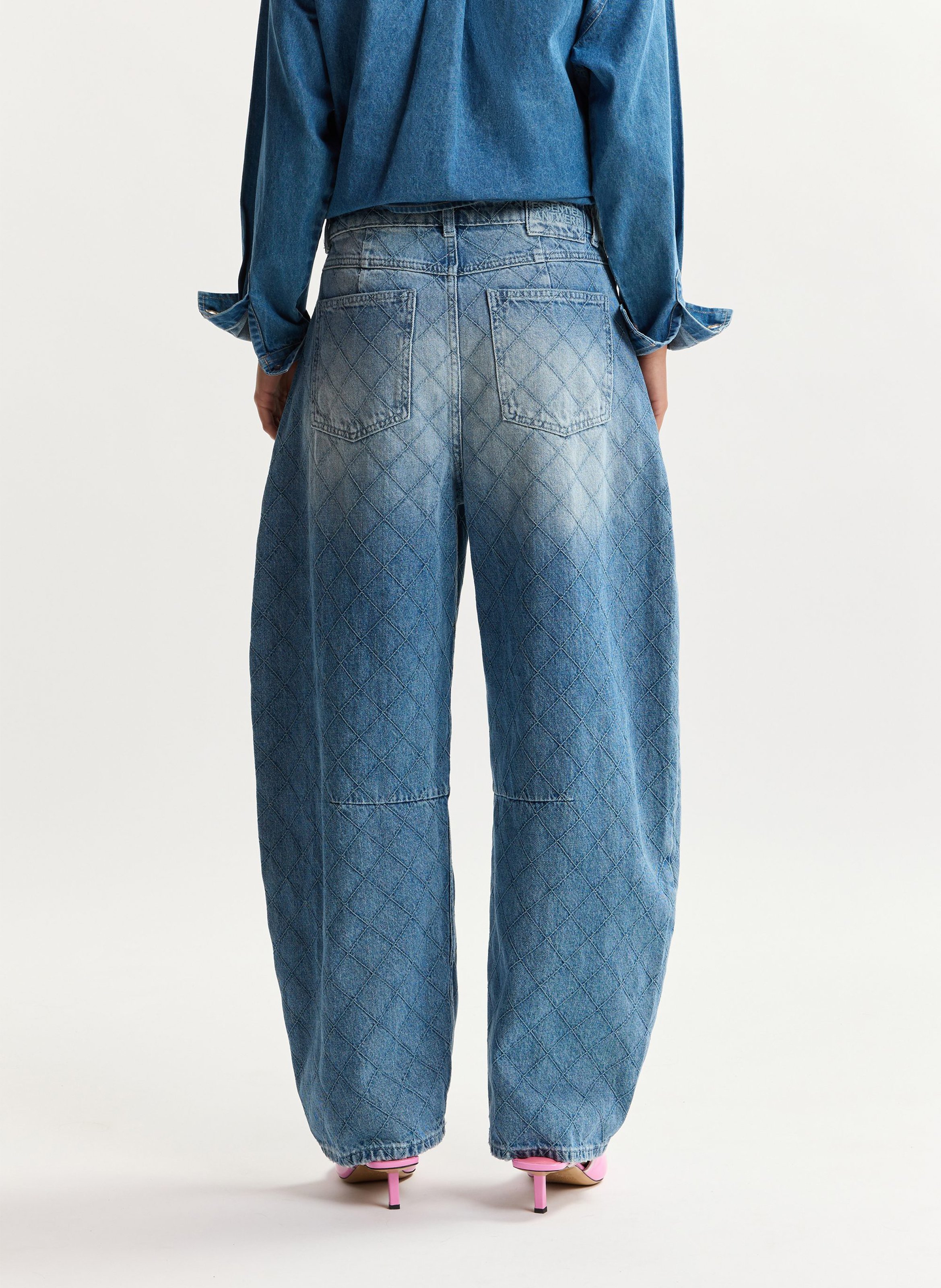 Jean barrel en coton katsu ESSENTIEL ANTWERP Bleu