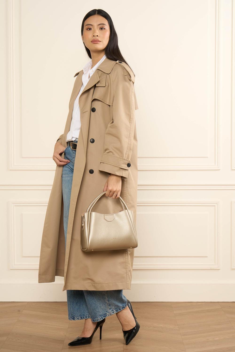 Sac à main - ida double LANCASTER Doré