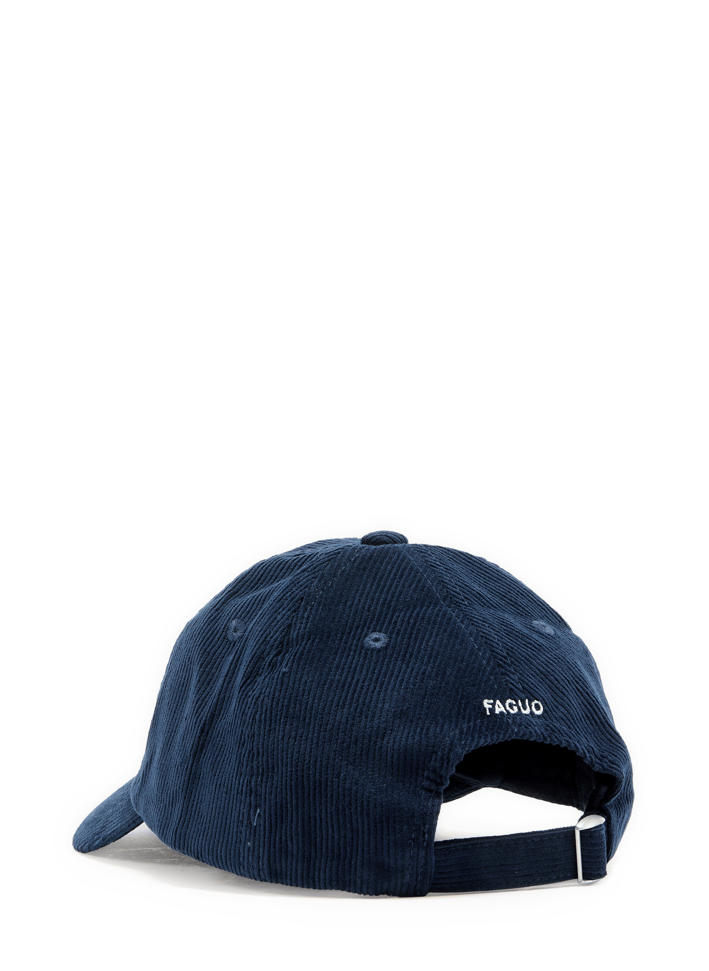 Casquette à logo en velours côtelé de coton FAGUO Bleu
