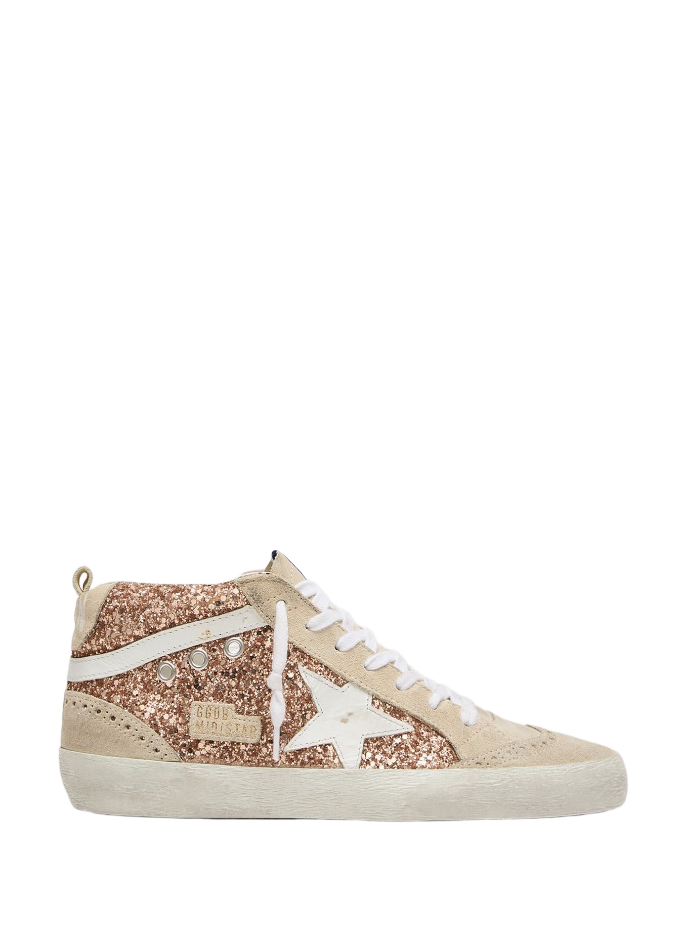 Hoge sneakers van gemengd leer GOLDEN GOOSE Veelkleurig