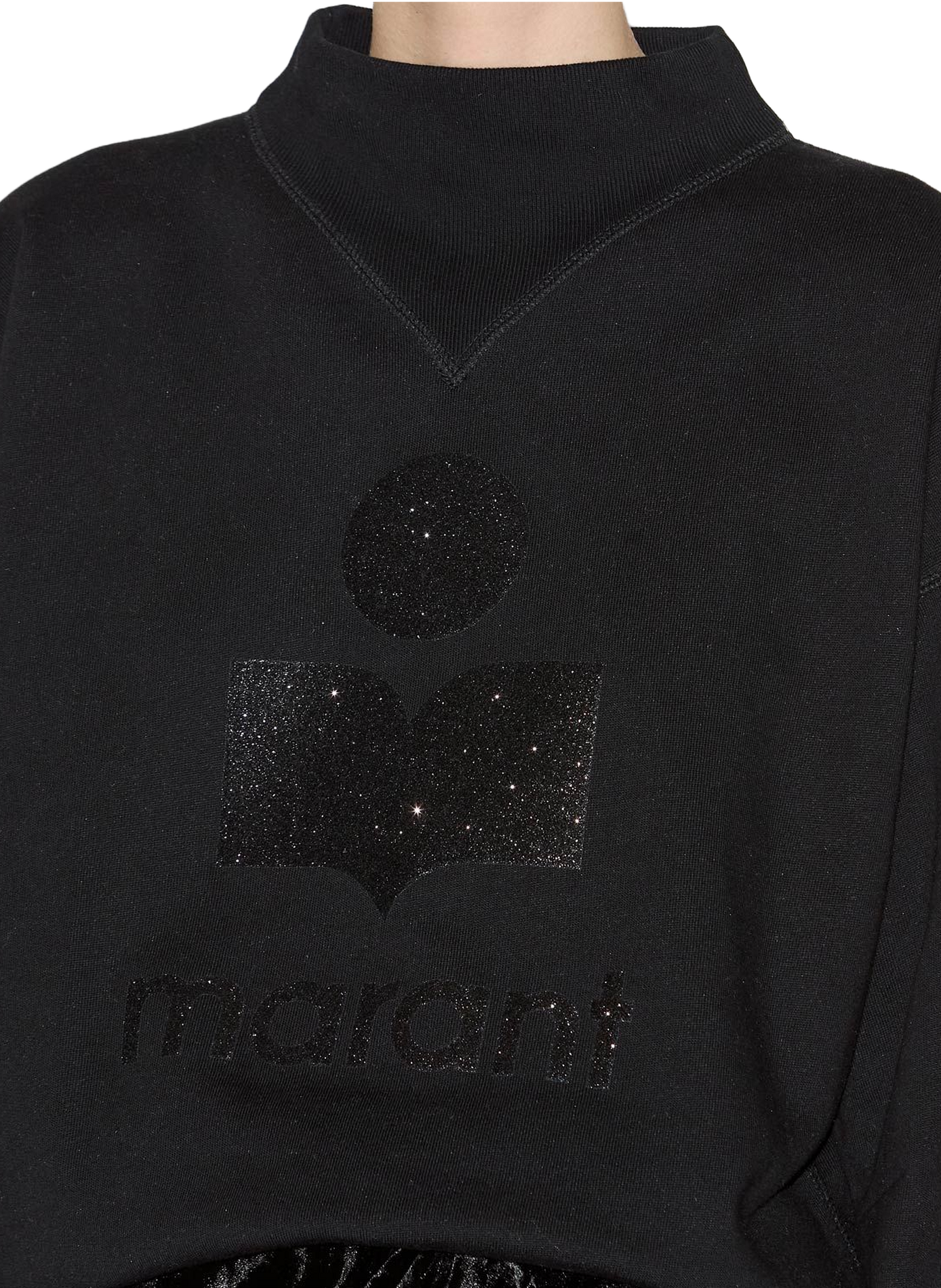 Sweatshirt imprimé Moby en coton mélangé ISABEL MARANT Noir
