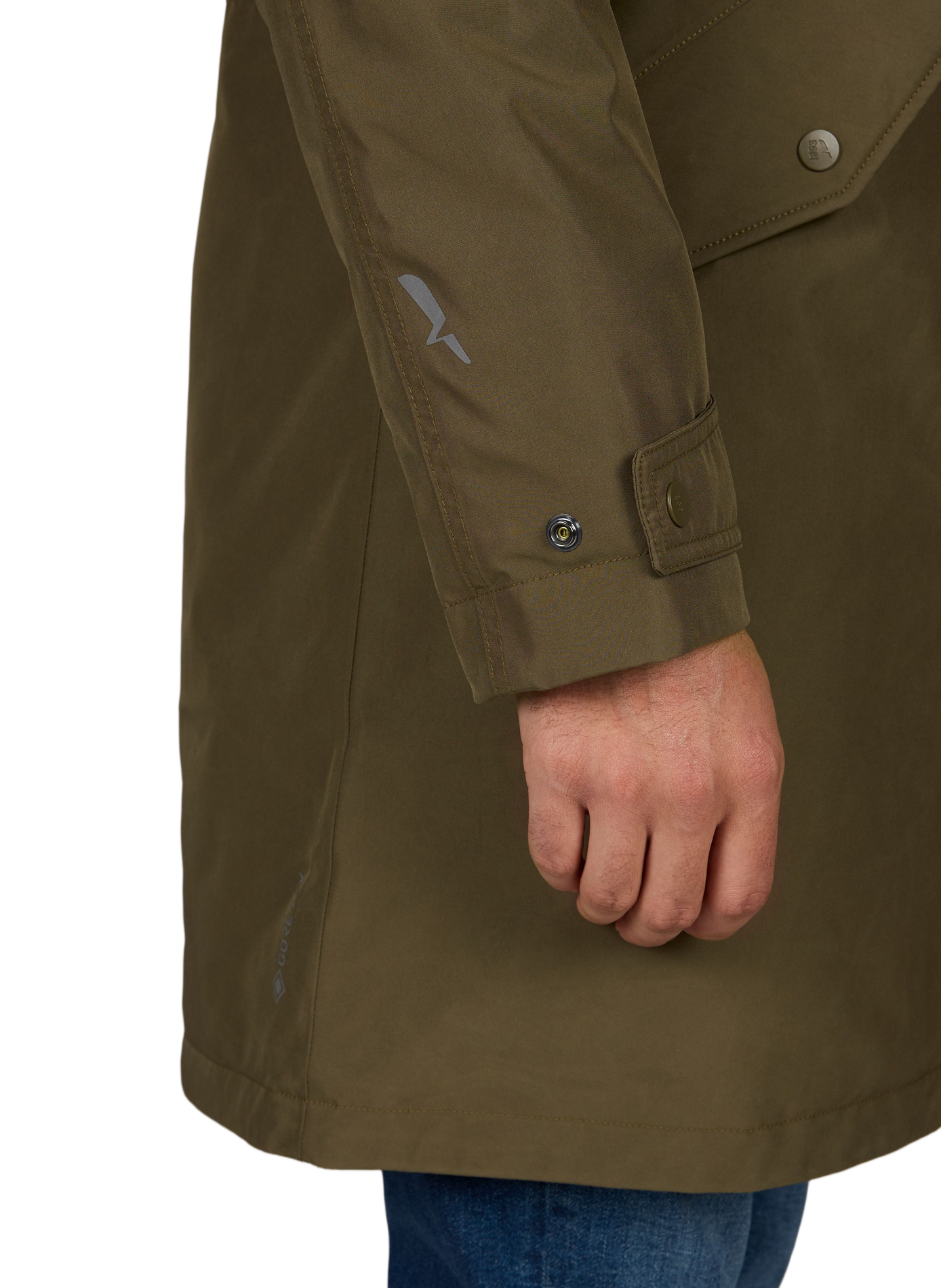 Quilted Gore-tex Fishtail Parka AIGLE Brown